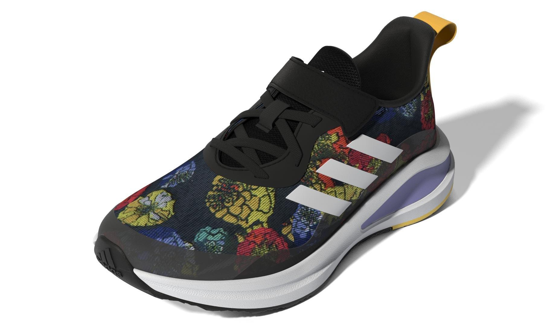 Unisex Kids Fortarun Women's Day Graphic Top Strap Running Shoes, Black, A901_ONE, large image number 16