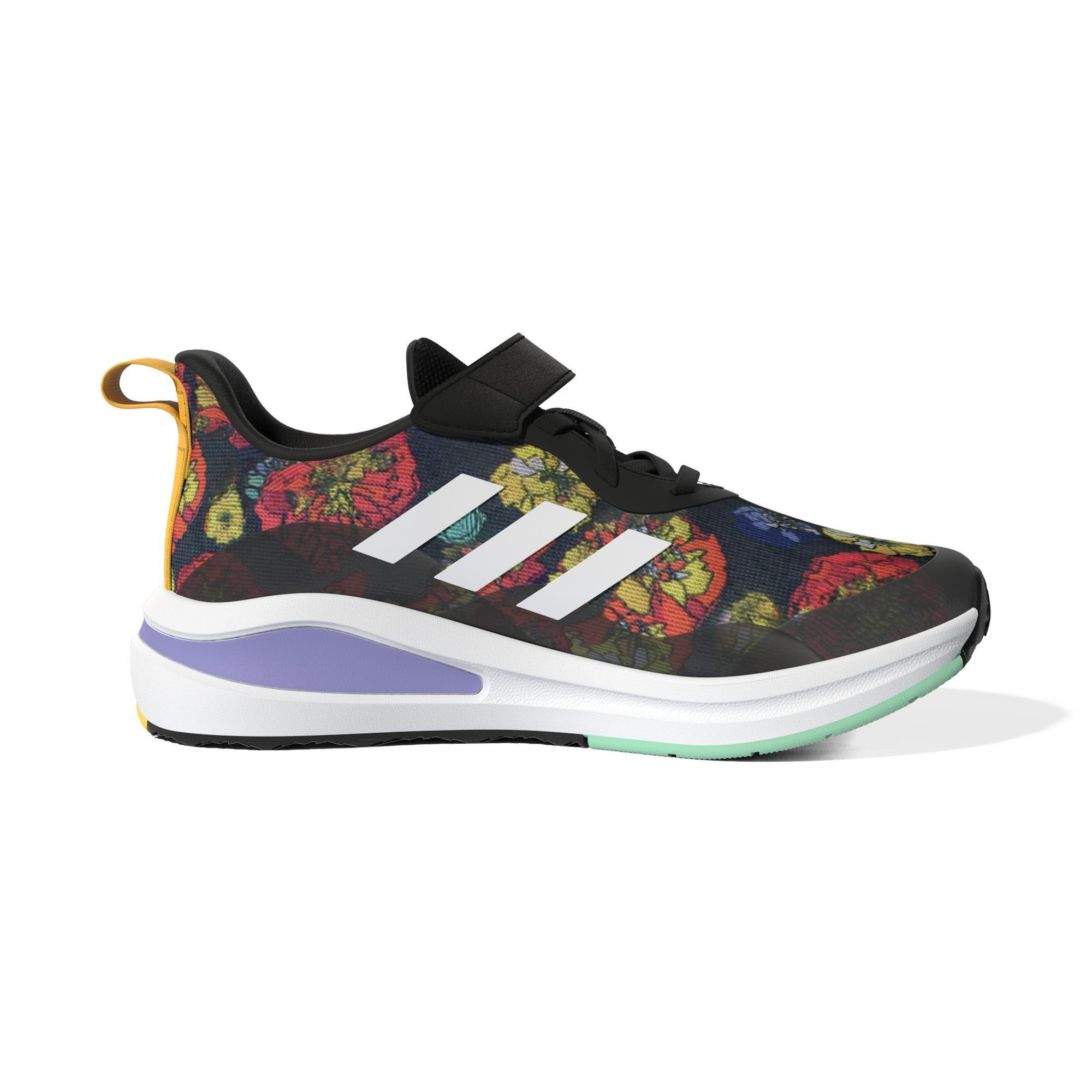 Unisex Kids Fortarun Women's Day Graphic Top Strap Running Shoes, Black, A901_ONE, large image number 18