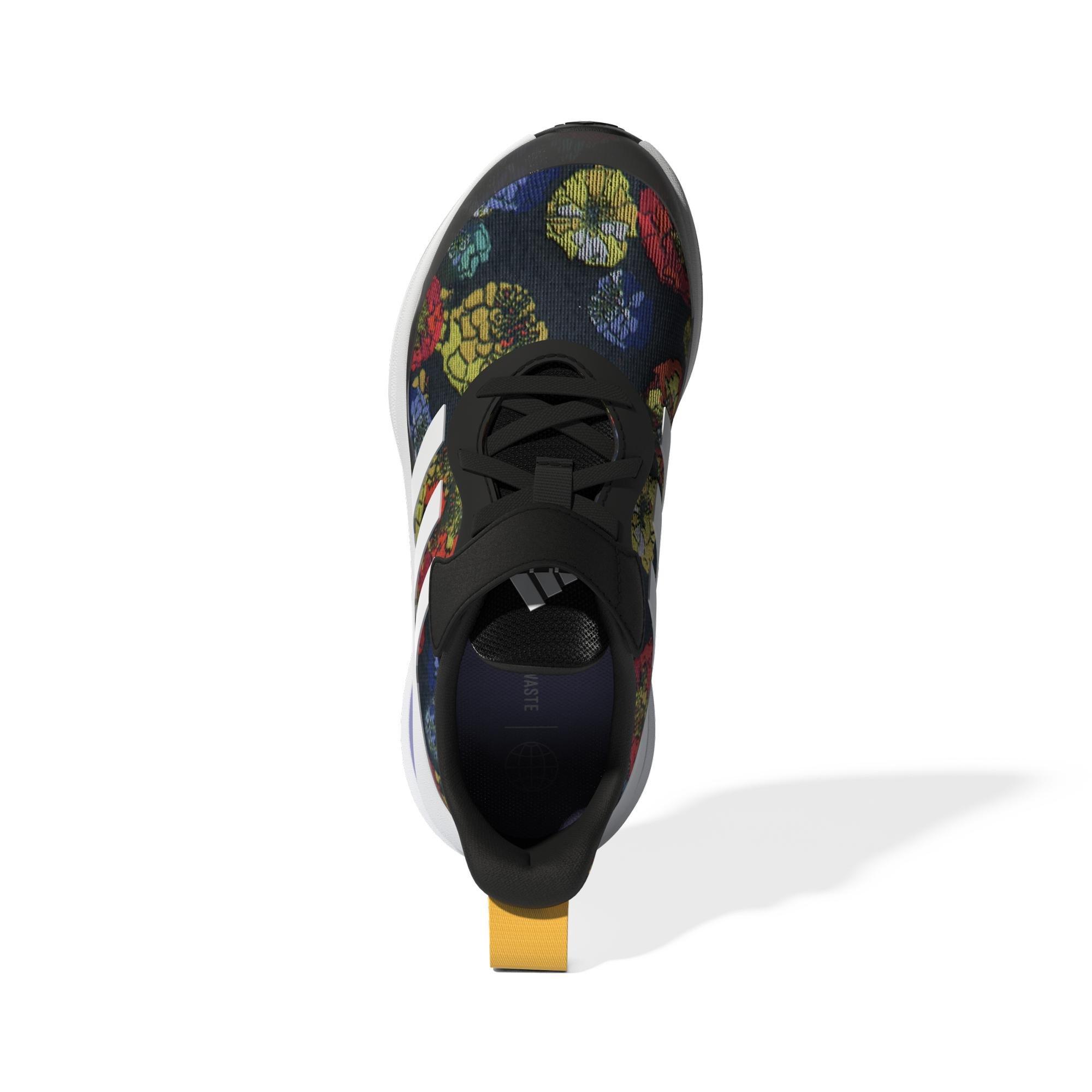 Unisex Kids Fortarun Women's Day Graphic Top Strap Running Shoes, Black, A901_ONE, large image number 23