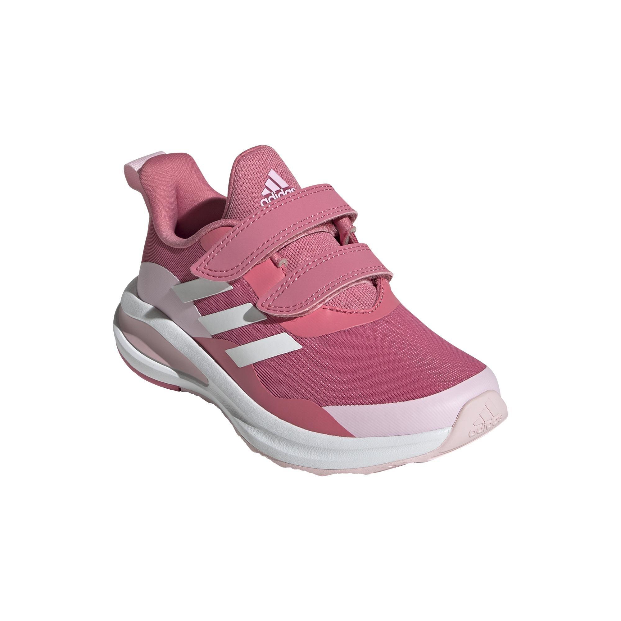 Unisex Kids Fortarun Double Strap Running Shoes, Pink, , large image number 1