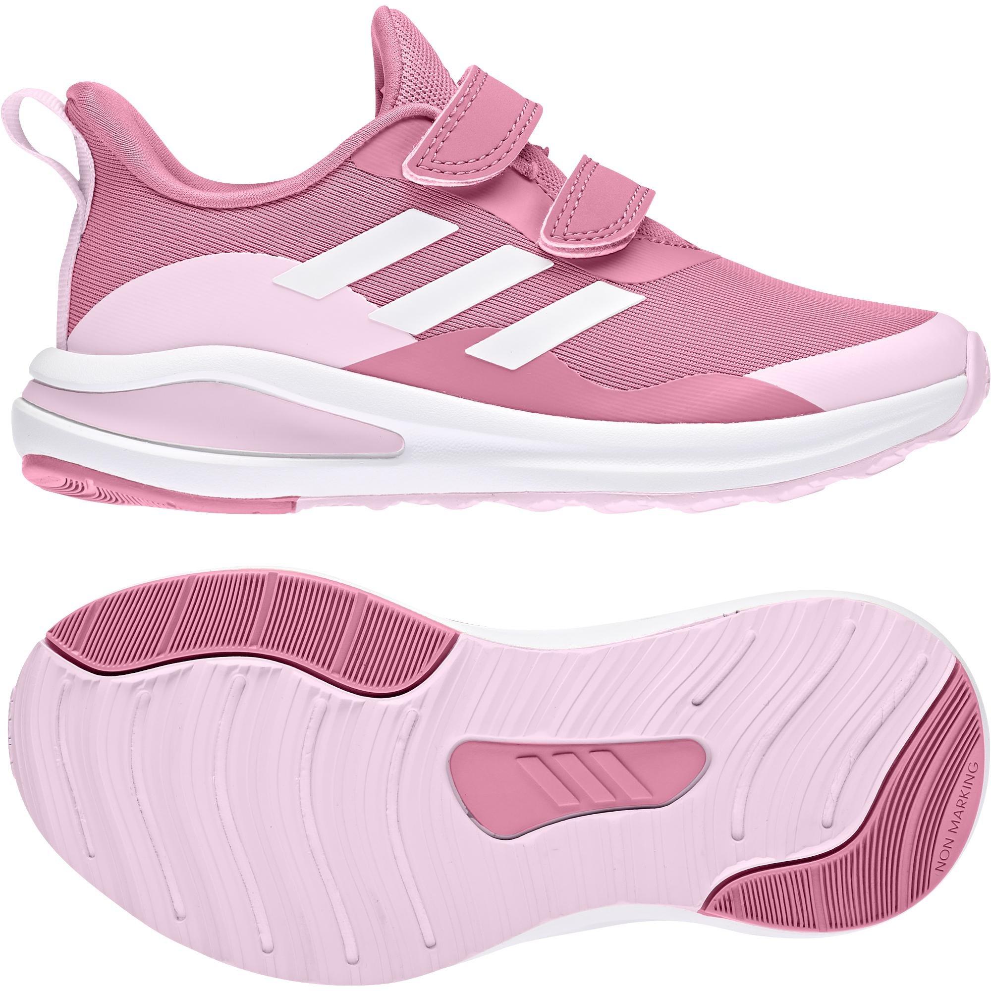 Unisex Kids Fortarun Double Strap Running Shoes, Pink, , large image number 19