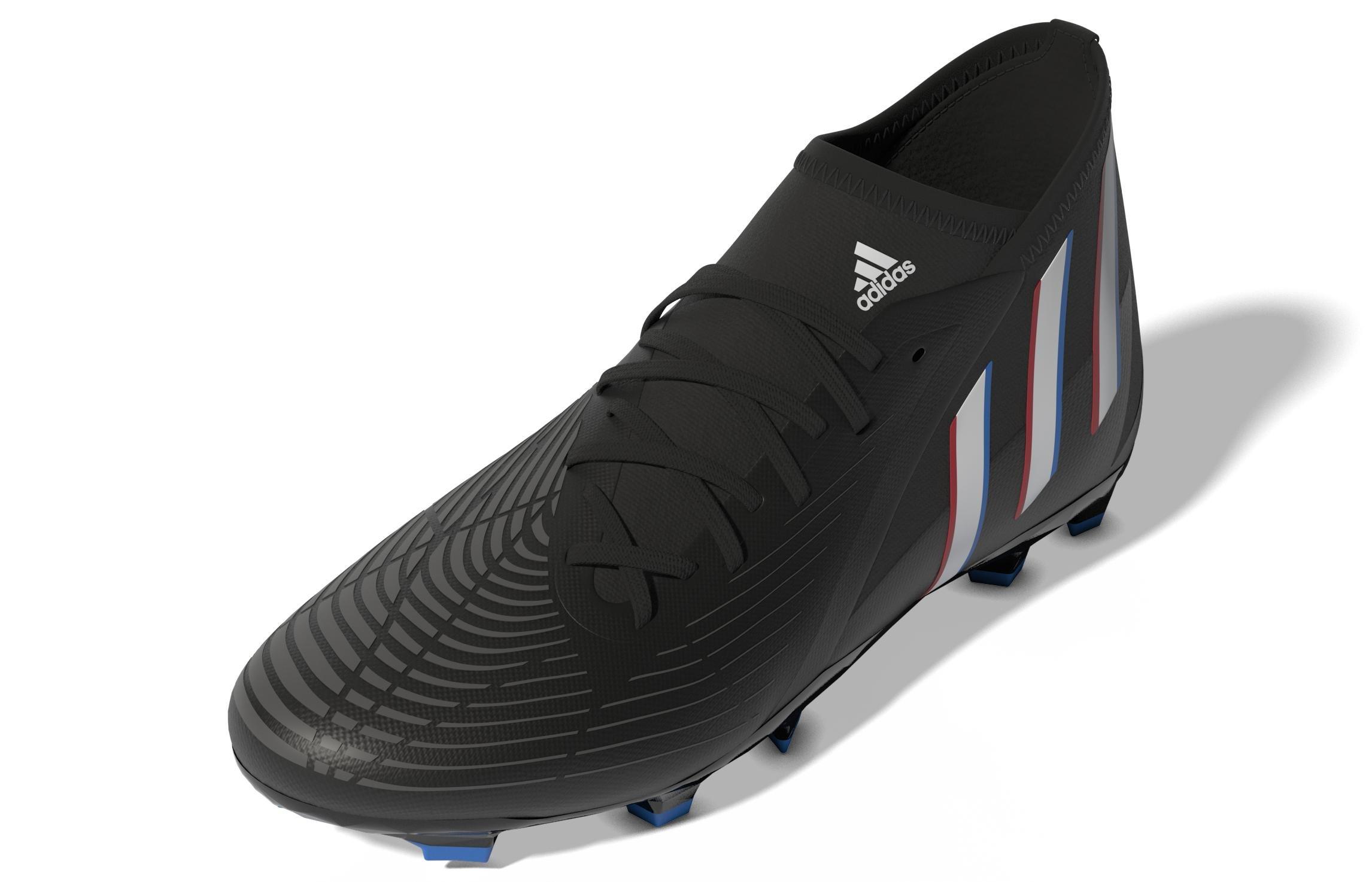 Unisex Predator Edge.3 Firm Ground Boots, Black, , large image number 7