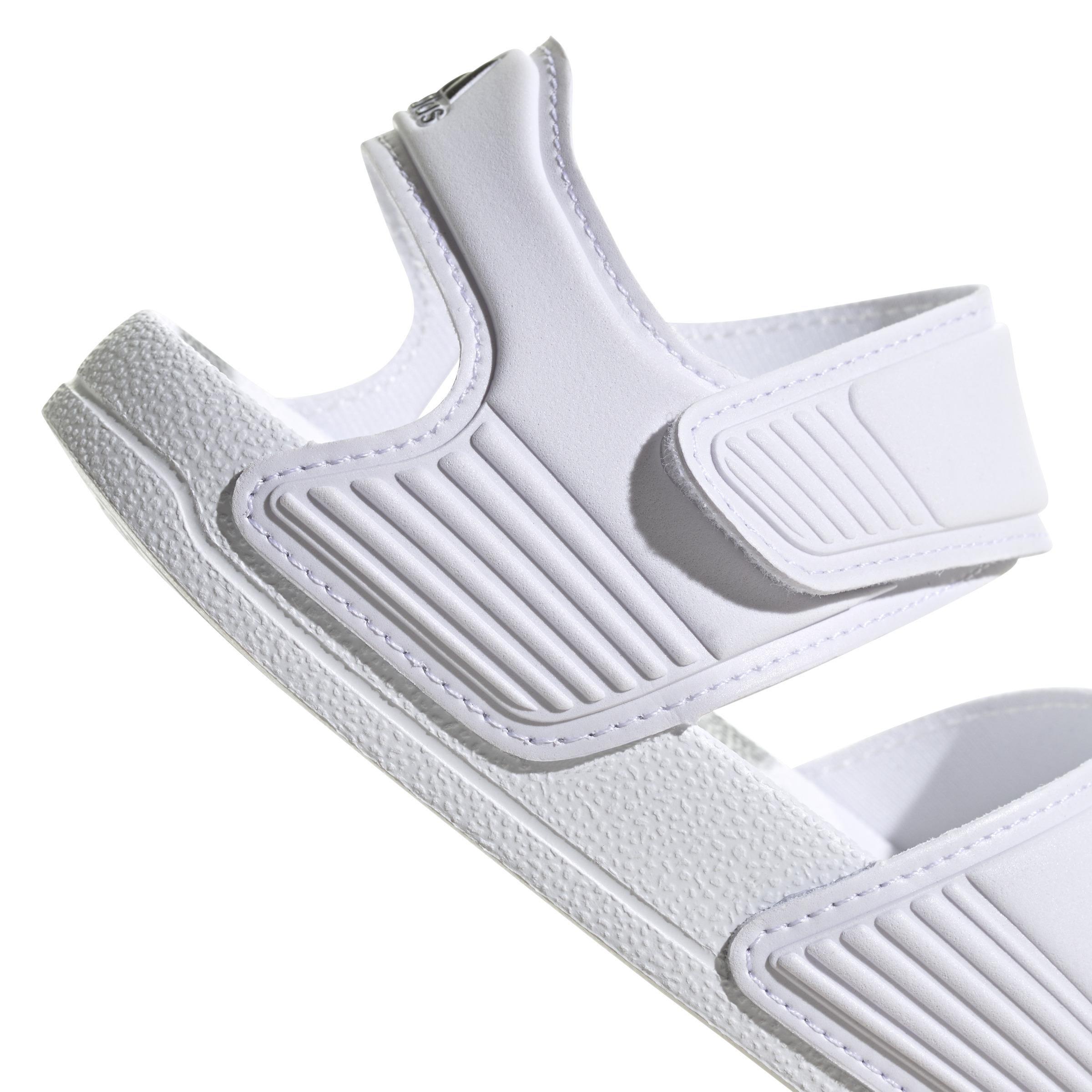 Unisex Kids Adilette Sandals, White, A901_ONE, large image number 4