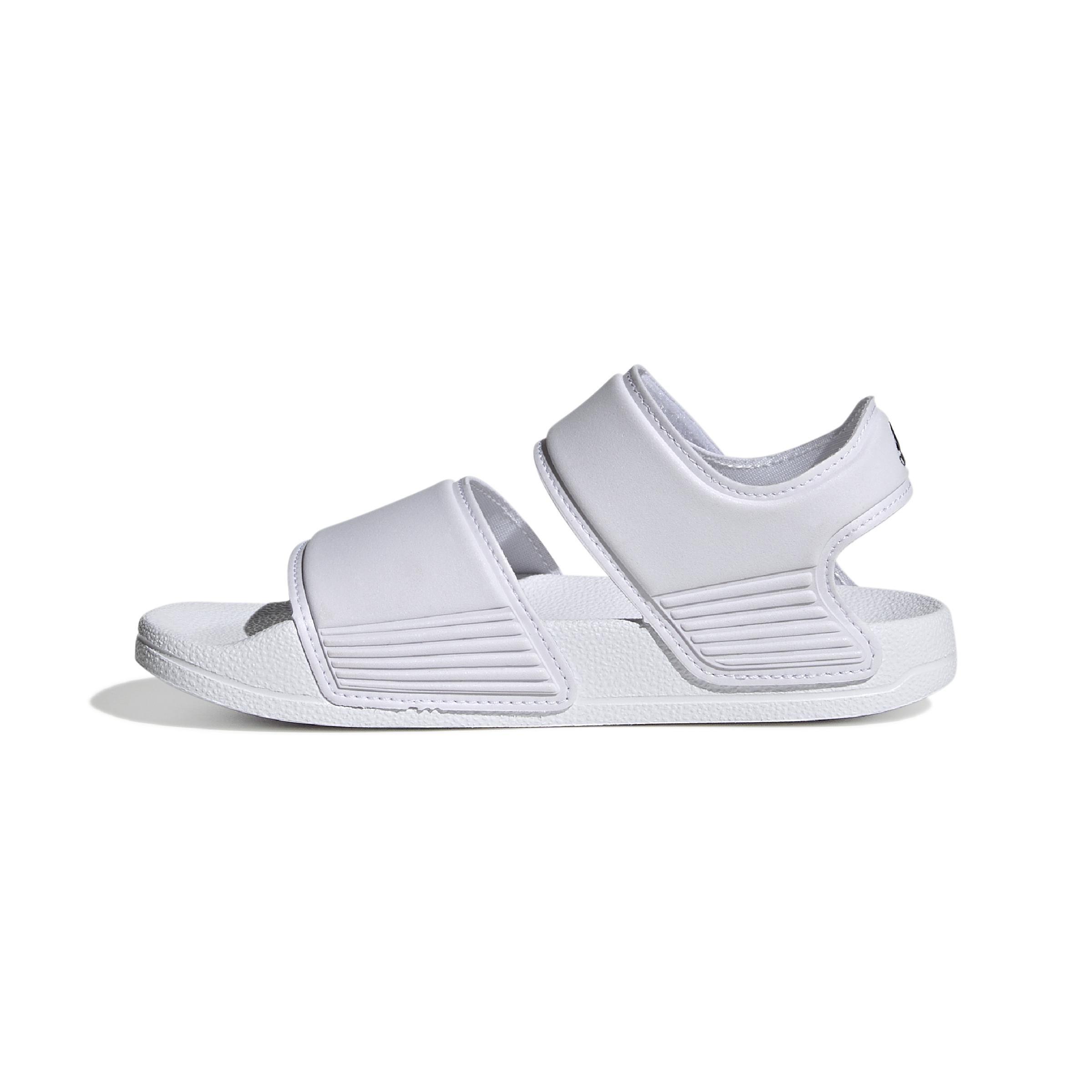 Unisex Kids Adilette Sandals, White, A901_ONE, large image number 7