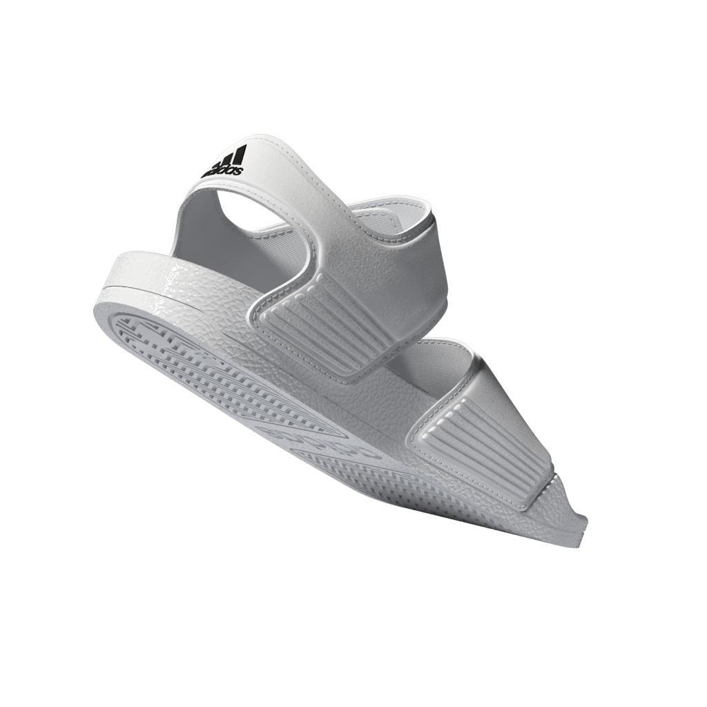 Unisex Kids Adilette Sandals, White, A901_ONE, large image number 8