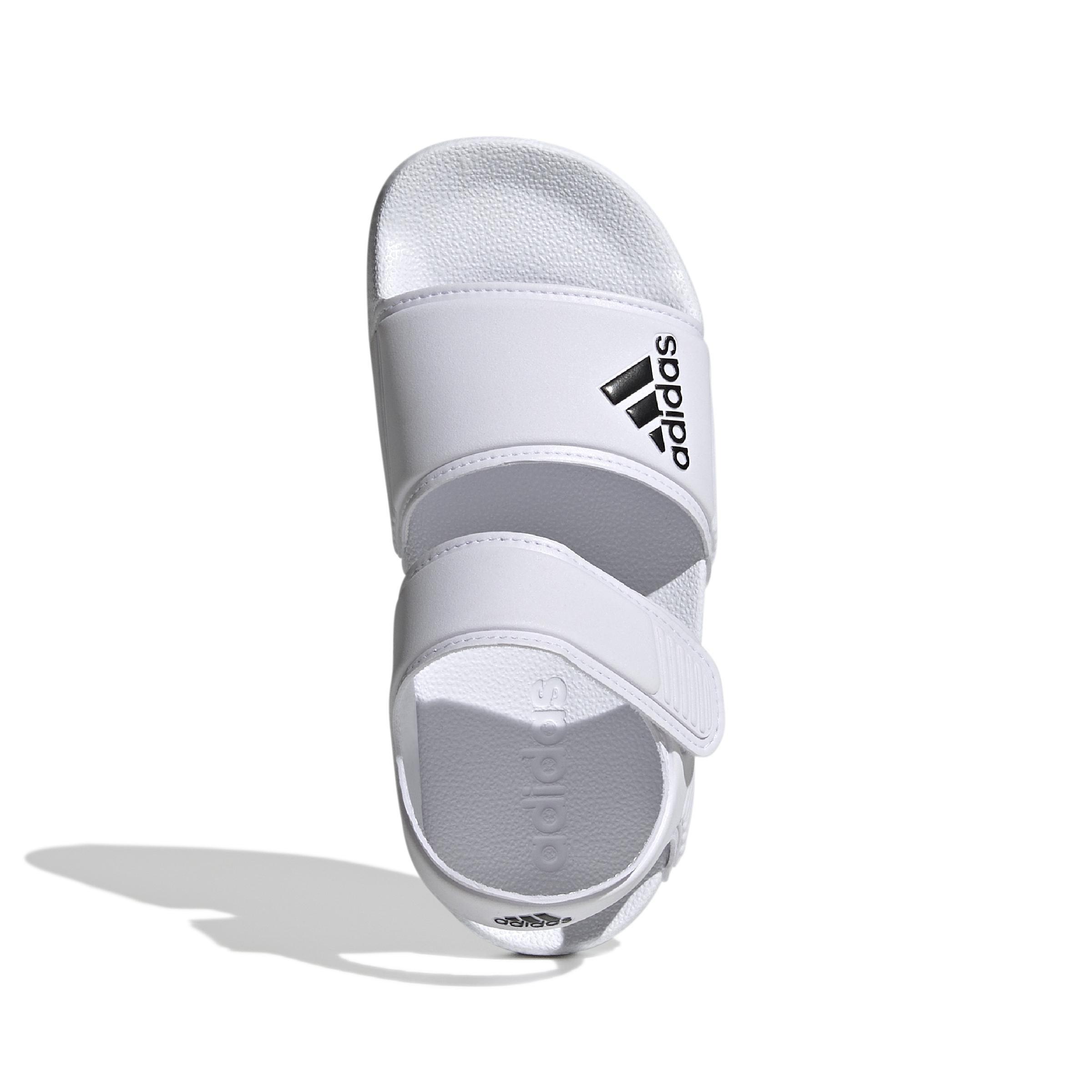 Unisex Kids Adilette Sandals, White, A901_ONE, large image number 12