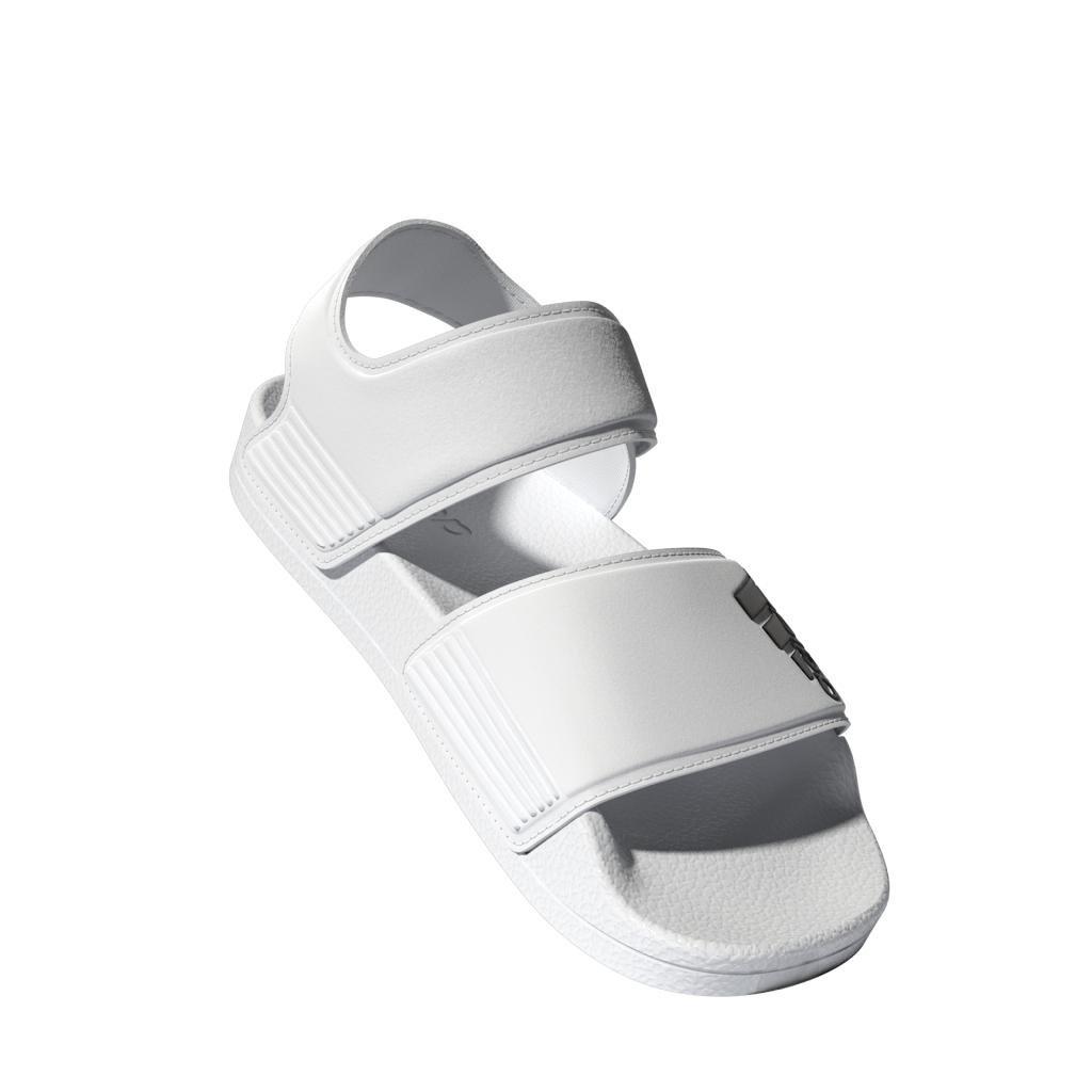 Unisex Kids Adilette Sandals, White, A901_ONE, large image number 13