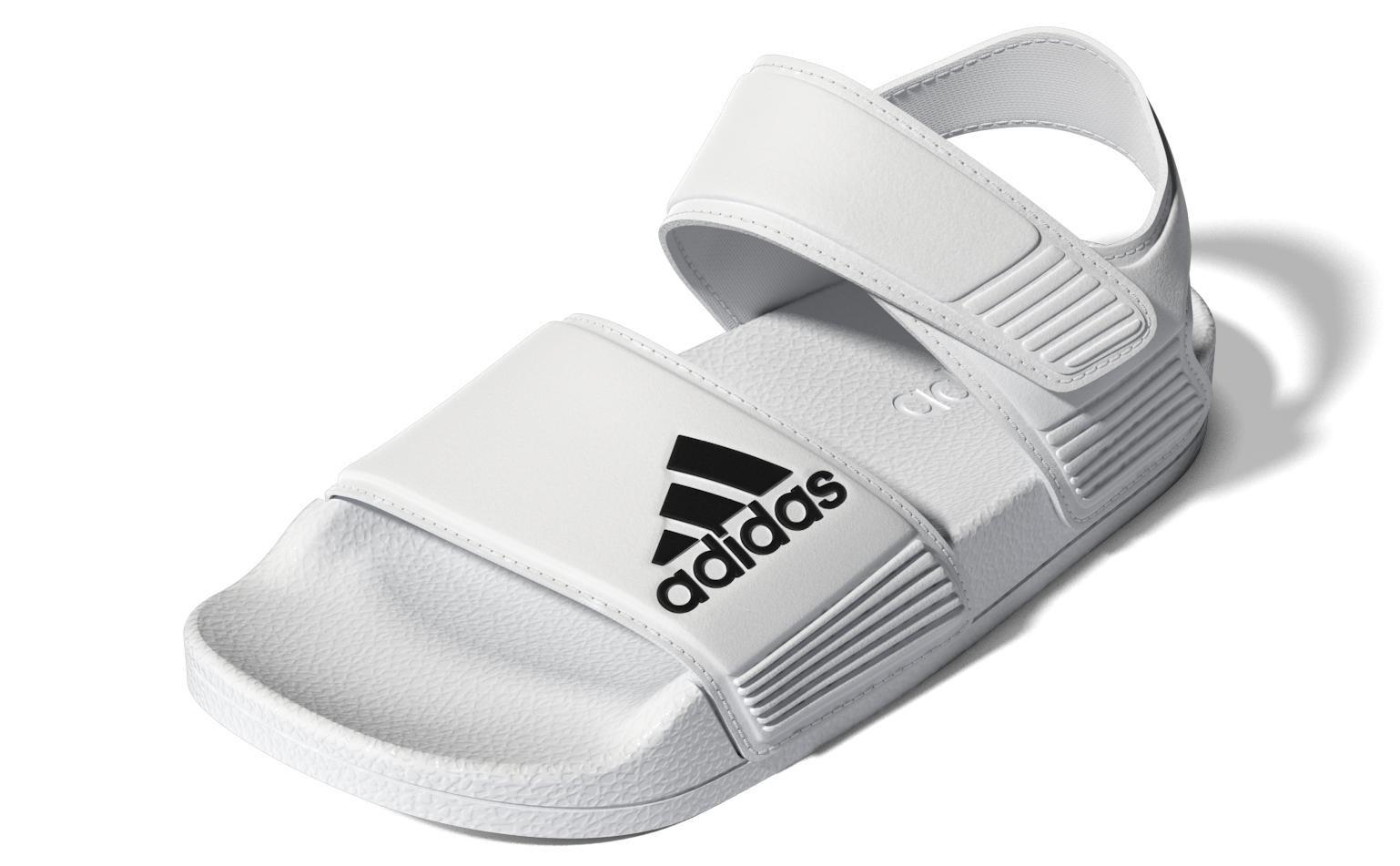 Unisex Kids Adilette Sandals, White, A901_ONE, large image number 16