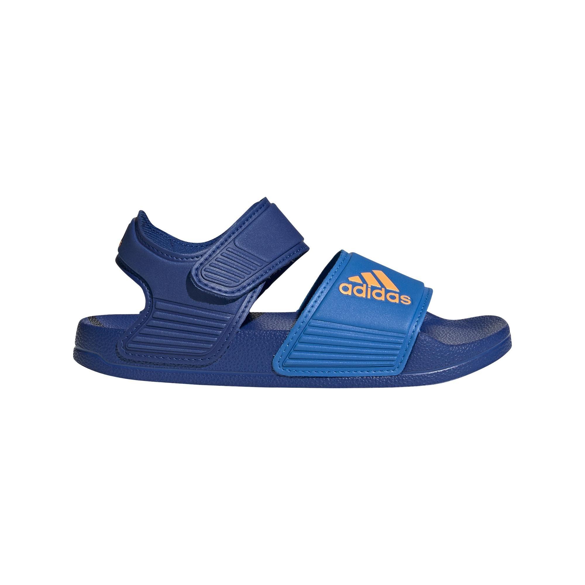 Unisex Kids Adilette Sandals, Blue, A901_ONE, large image number 0