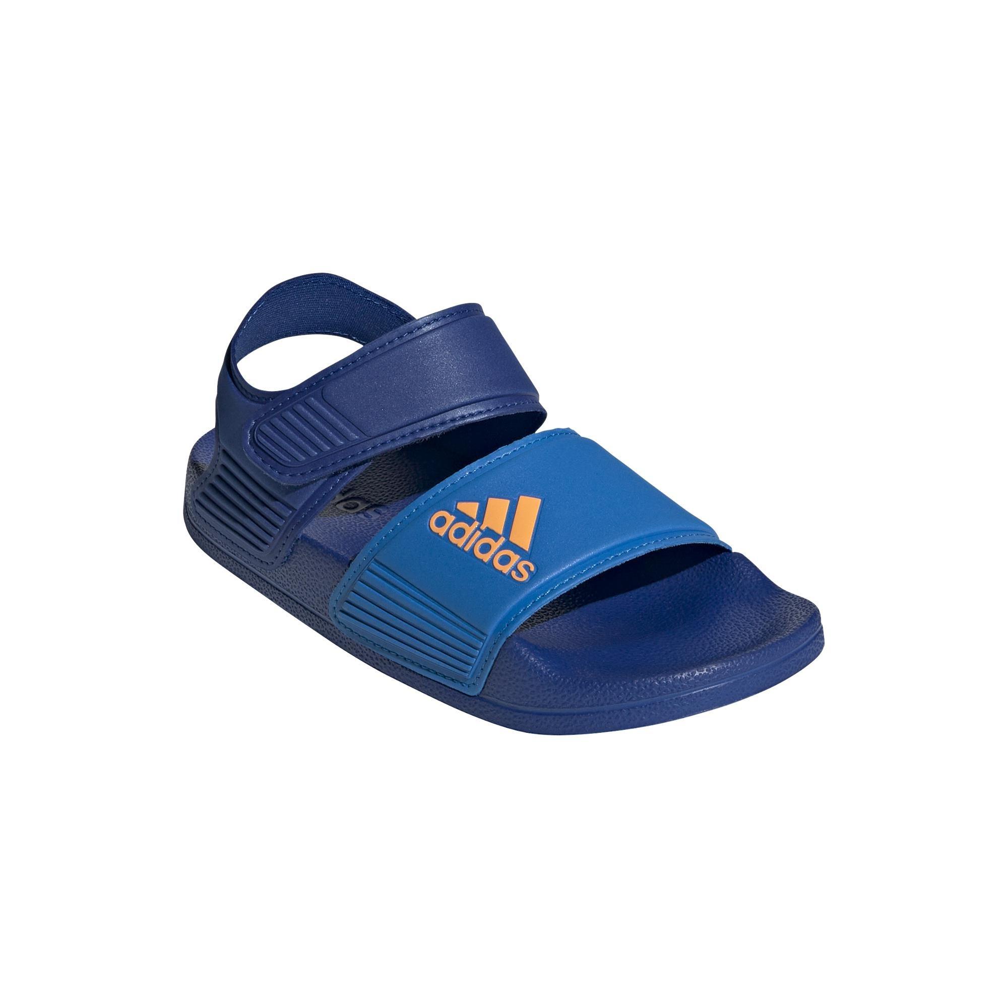 Unisex Kids Adilette Sandals, Blue, A901_ONE, large image number 1