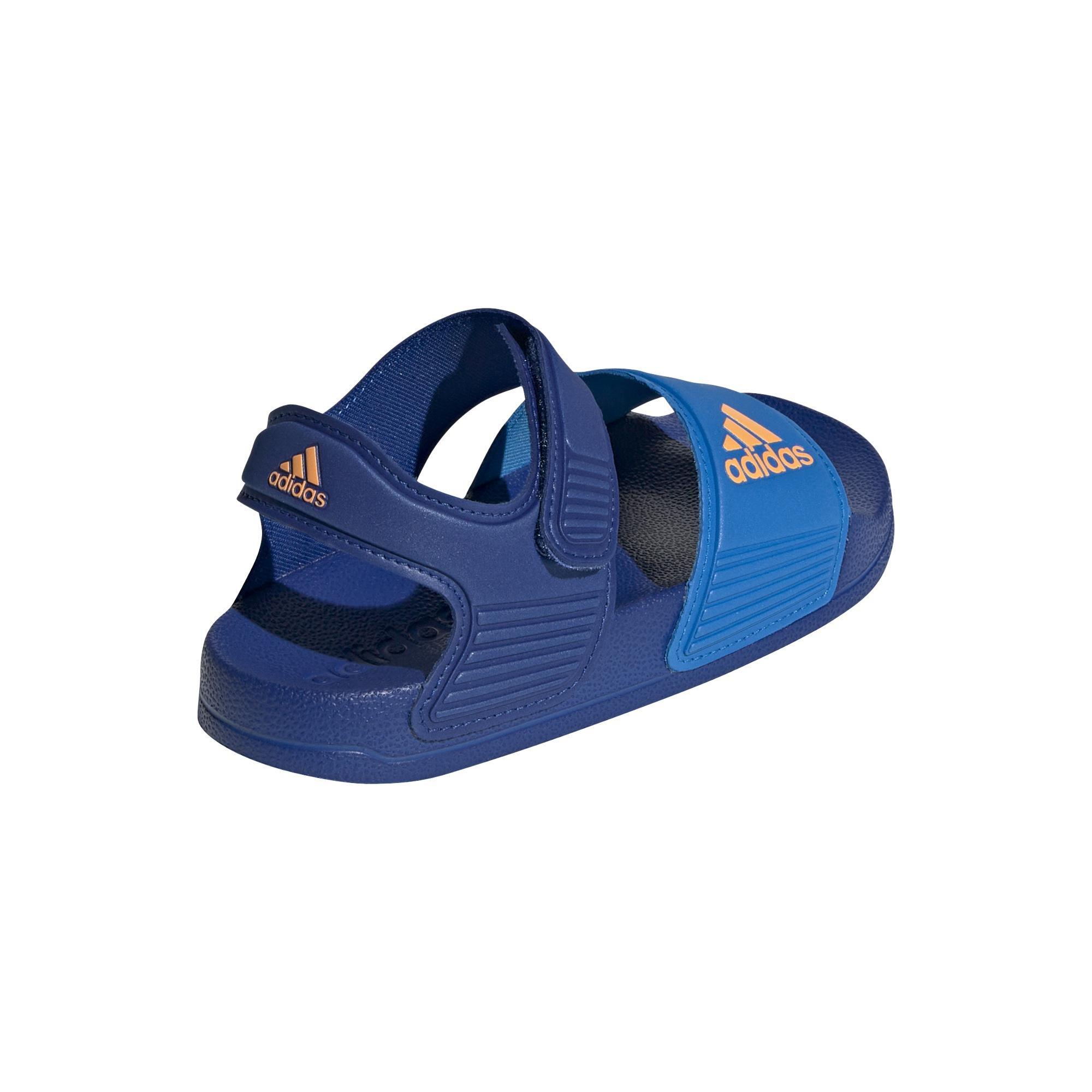 Unisex Kids Adilette Sandals, Blue, A901_ONE, large image number 3