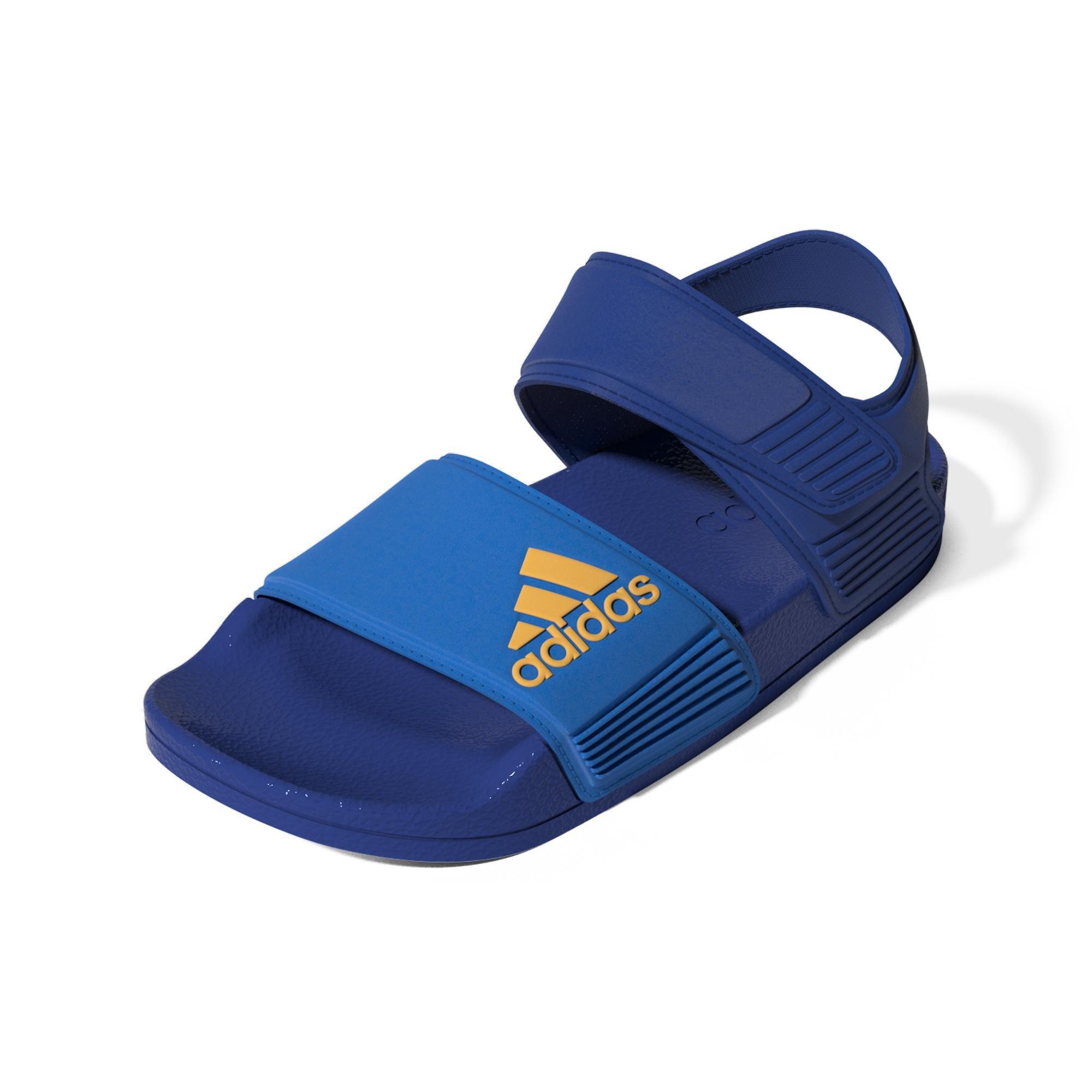 Unisex Kids Adilette Sandals, Blue, A901_ONE, large image number 9