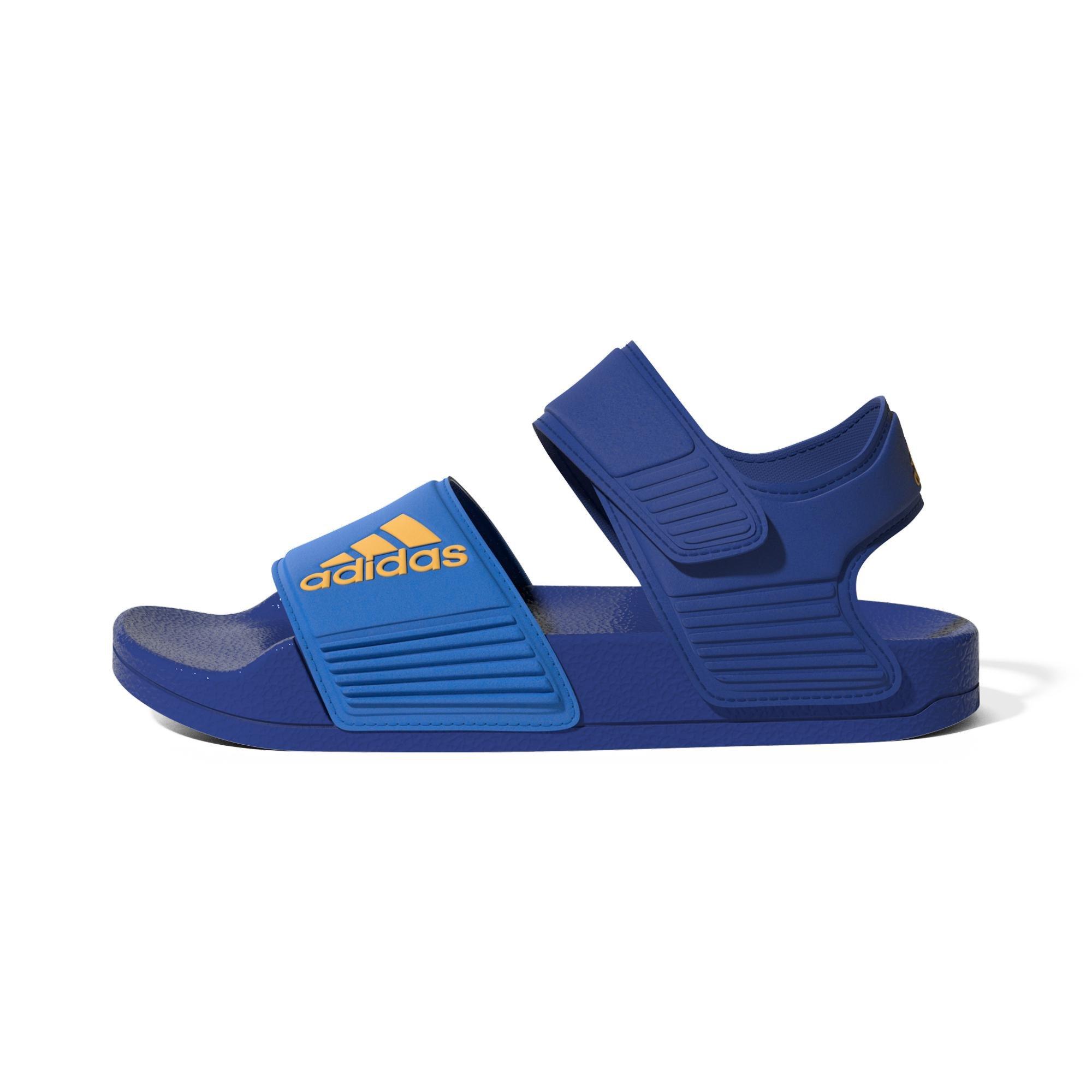 Unisex Kids Adilette Sandals, Blue, A901_ONE, large image number 10