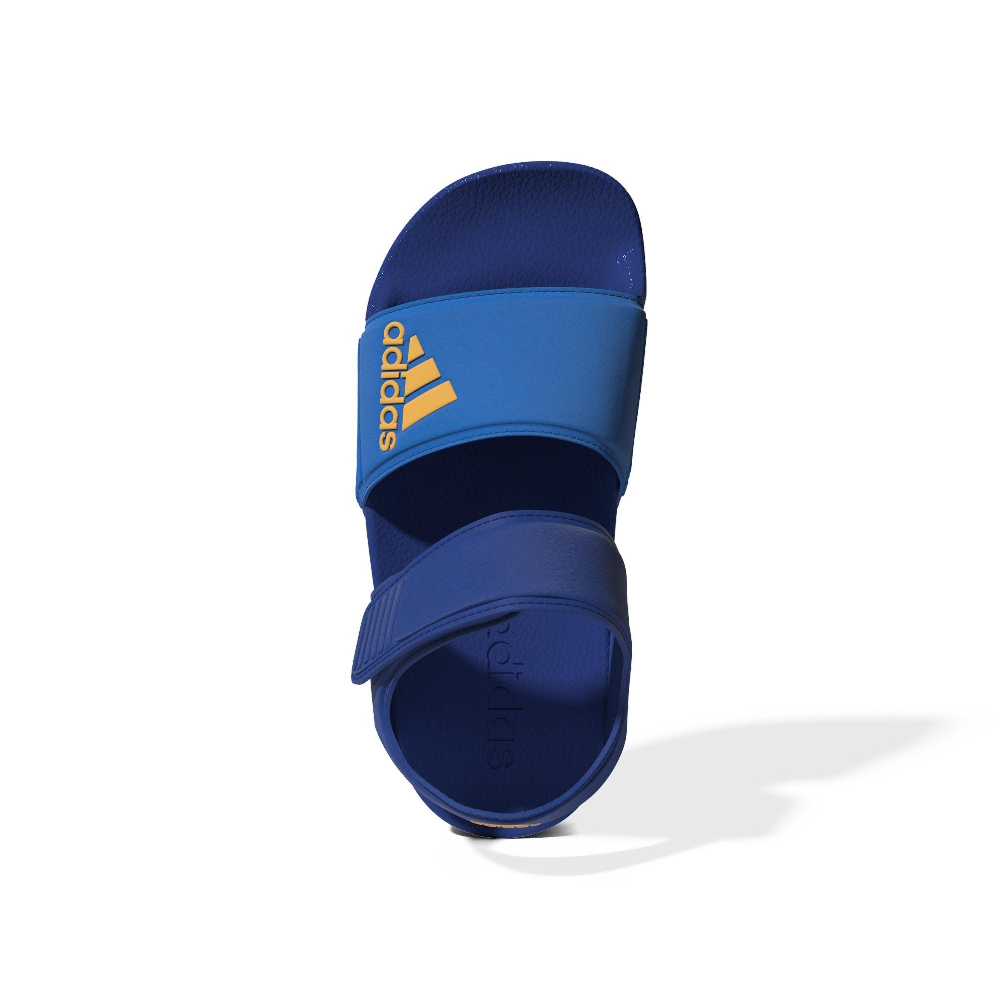 Unisex Kids Adilette Sandals, Blue, A901_ONE, large image number 12