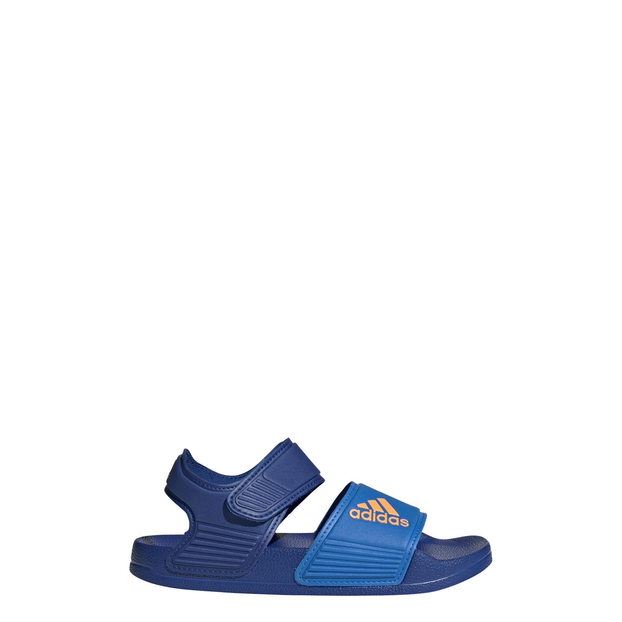 Unisex Kids Adilette Sandals, Blue, A901_ONE, large image number 15