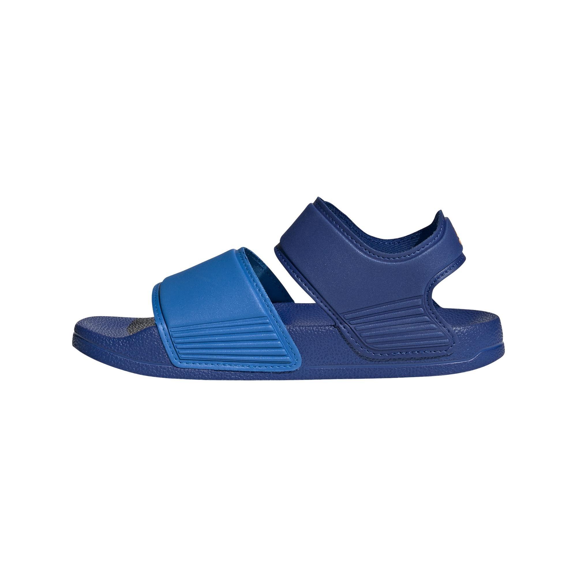 Unisex Kids Adilette Sandals, Blue, A901_ONE, large image number 16