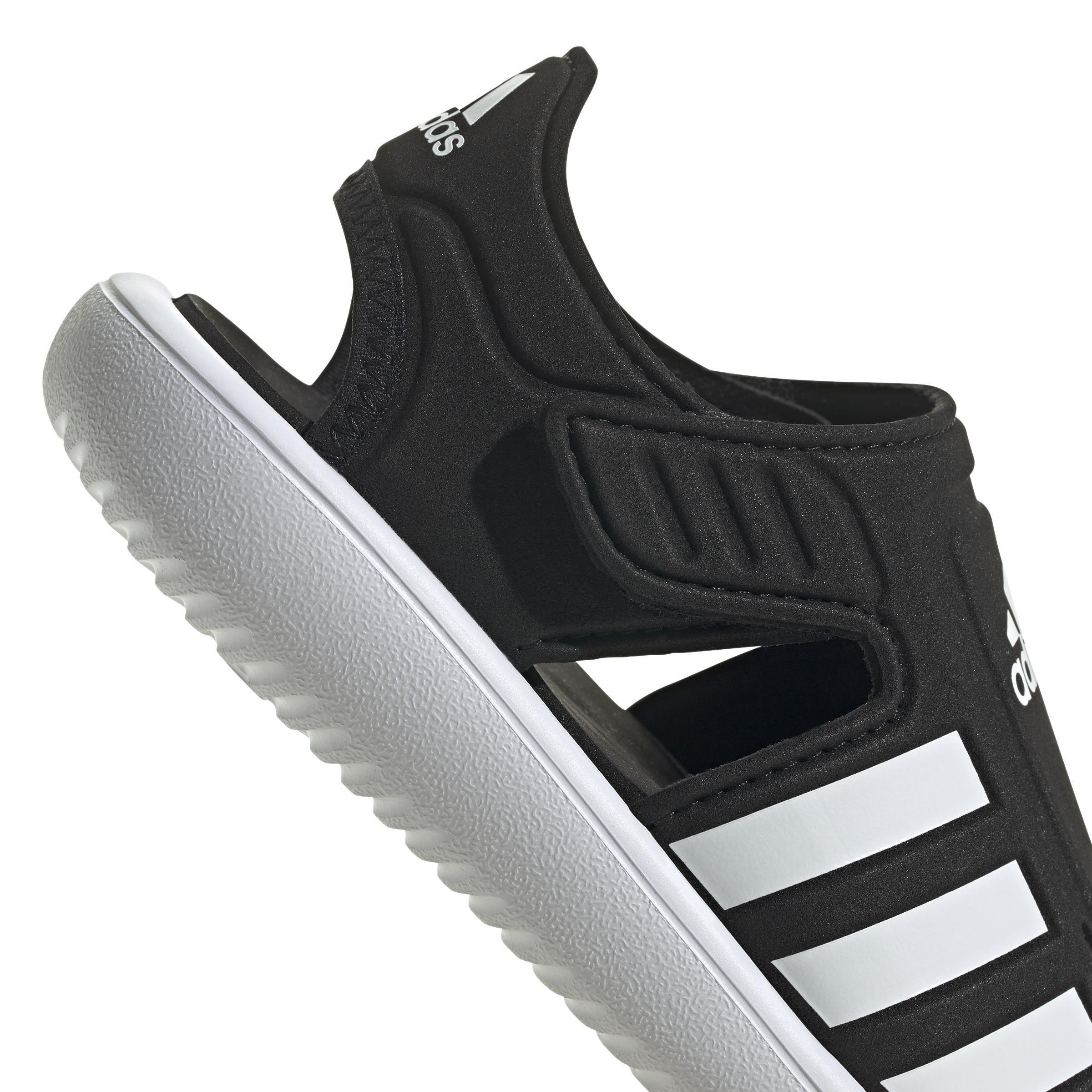 Unisex Kids Summer Closed Toe Water Sandals, Black, , large image number 5