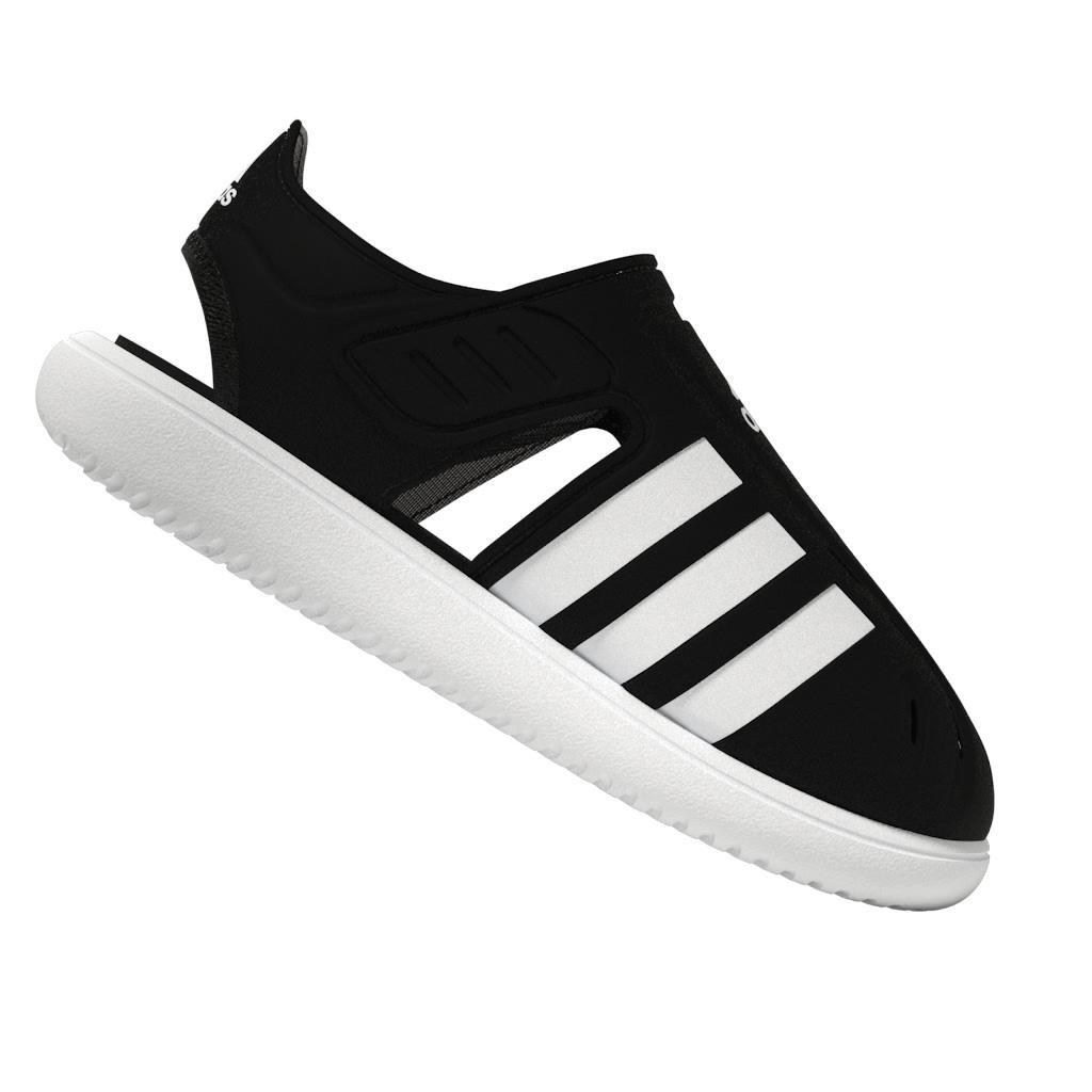 Unisex Kids Summer Closed Toe Water Sandals, Black, , large image number 8