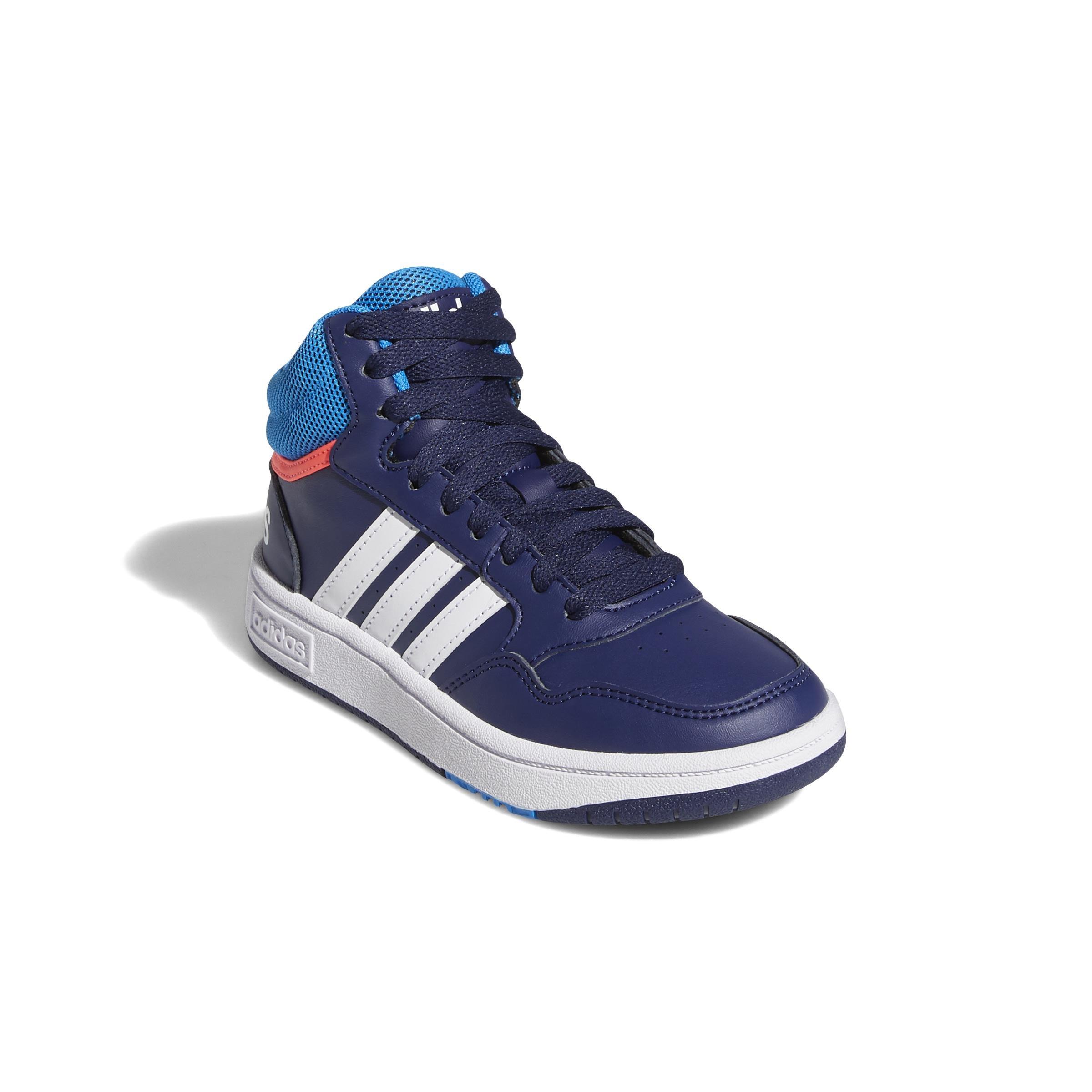 Kids Unisex Hoops Mid Shoes, Blue, A901_ONE, large image number 1