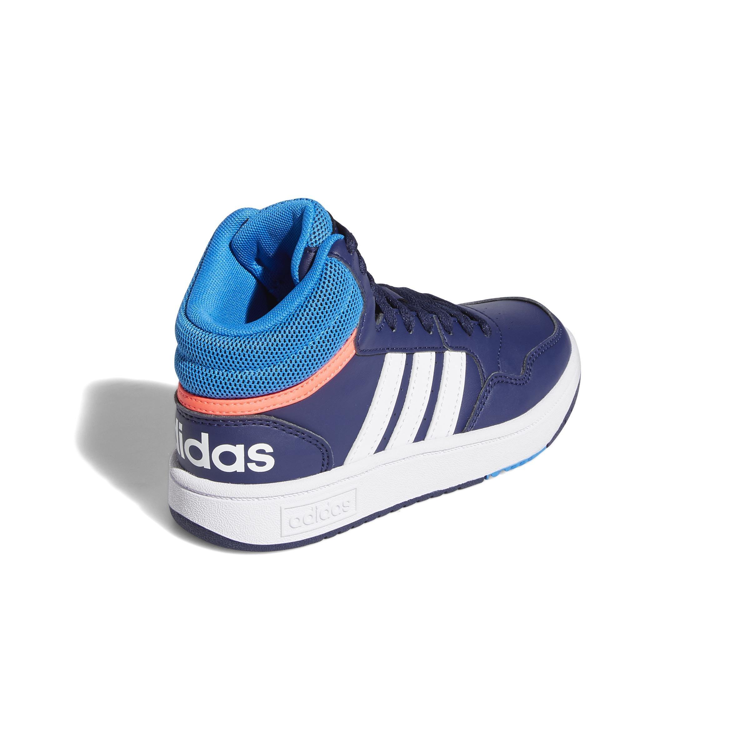 Kids Unisex Hoops Mid Shoes, Blue, A901_ONE, large image number 2