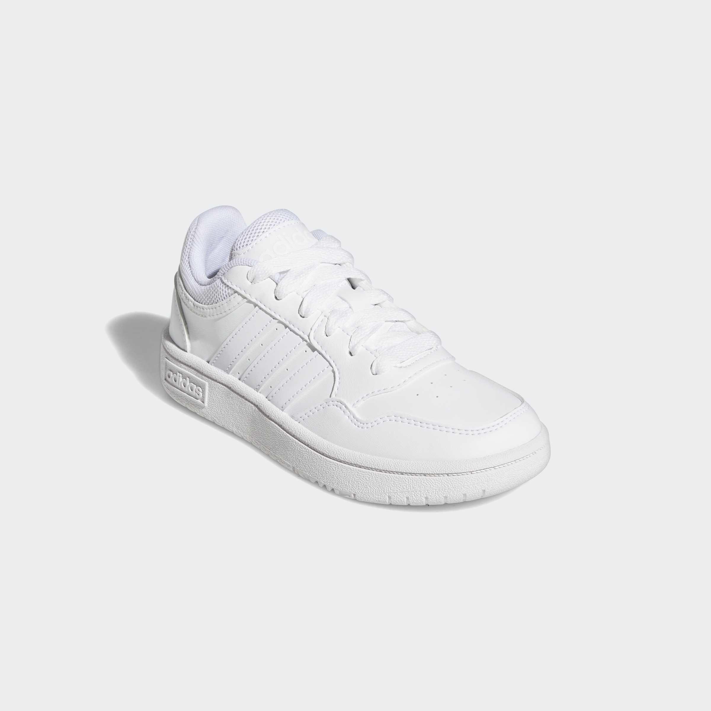 Kids Unisex Hoops Shoes, White, A901_ONE, medium