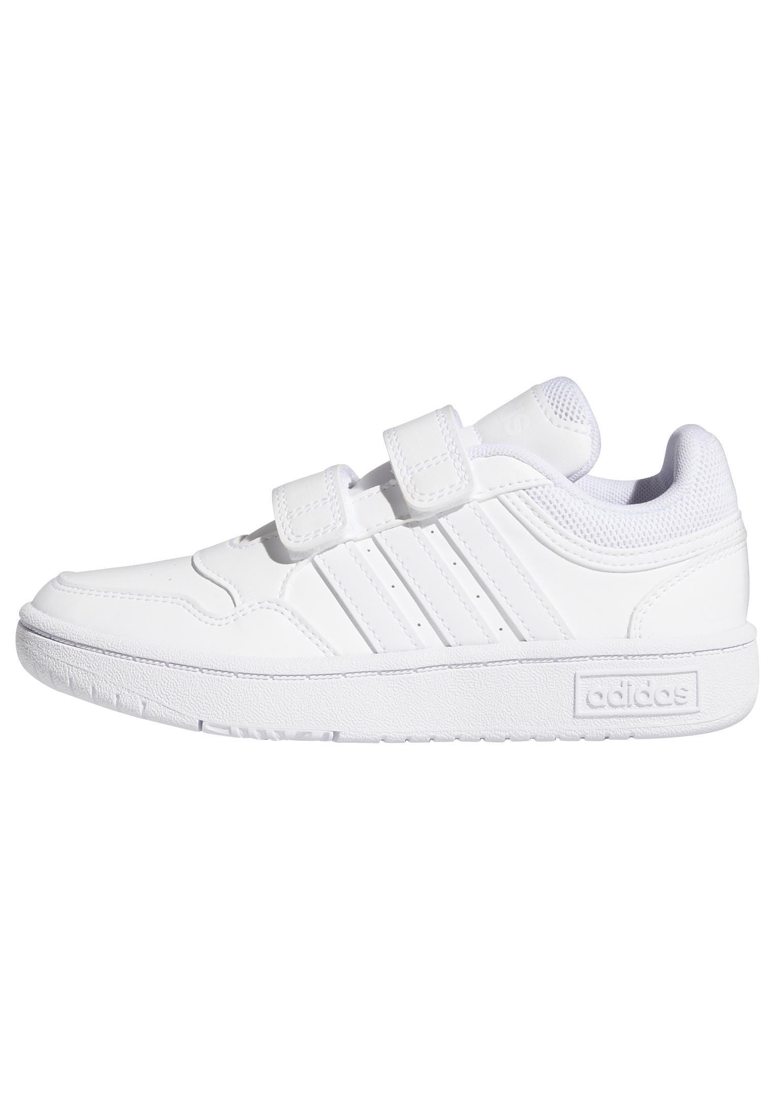 Unisex Kids Hoops Lifestyle Basketball Hook-and-Loop Shoes, White, , large image number 11
