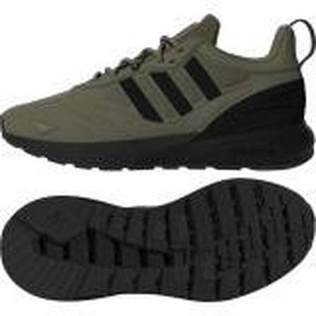 Men Zx 2K Boost 2.0 Shoes, Green, A901_ONE, large image number 11