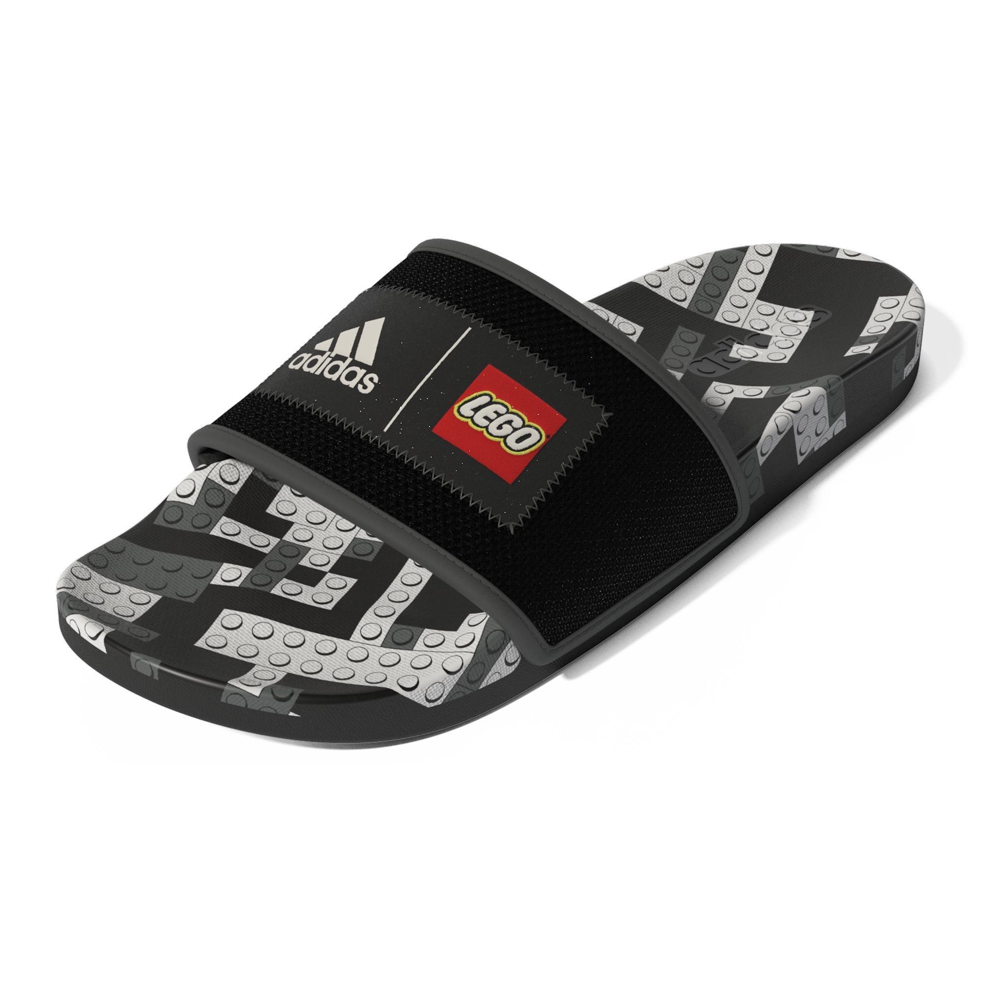 Unisex Adilette Comfort X Lego Slides, Black, A901_ONE, large image number 14