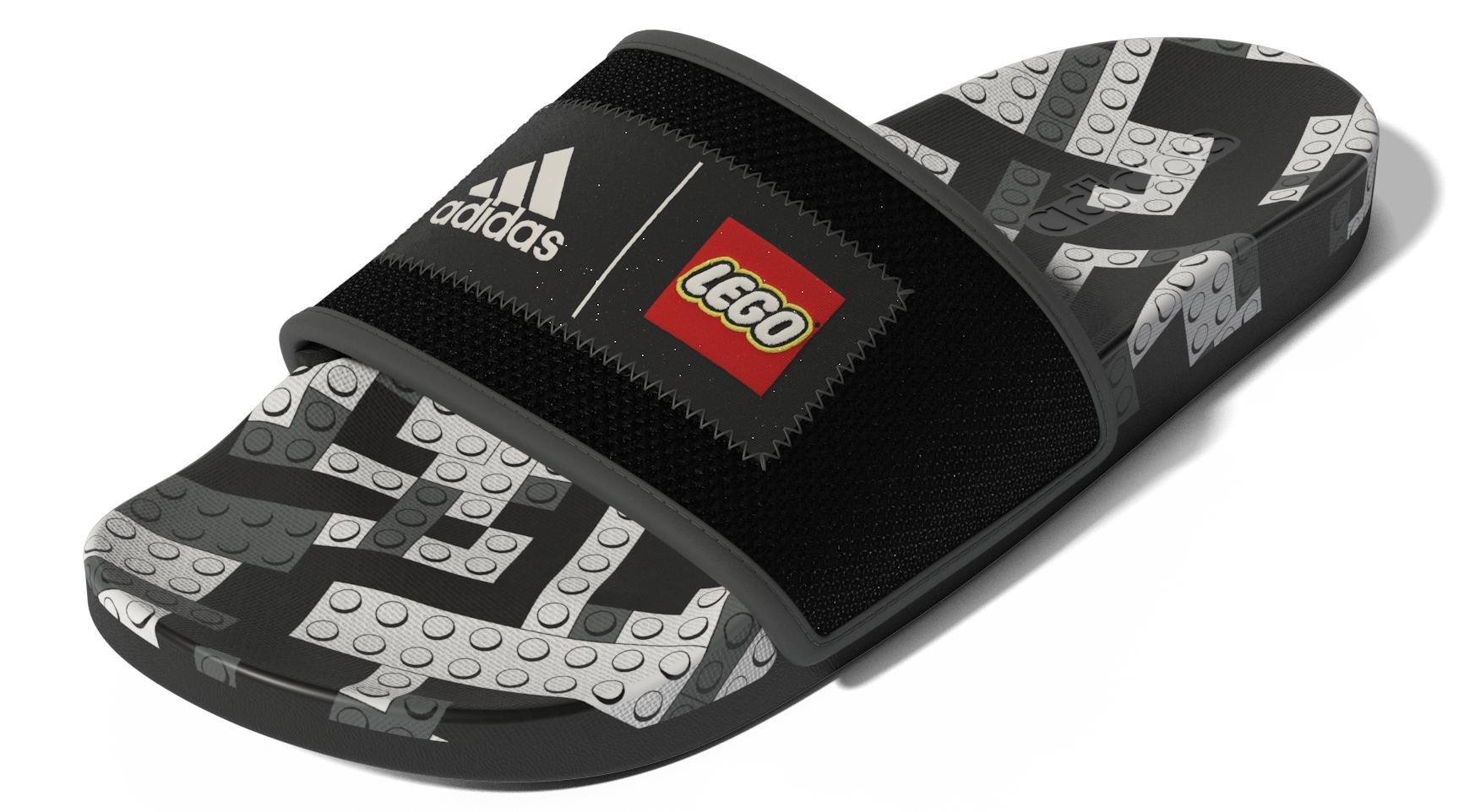 Unisex Adilette Comfort X Lego Slides, Black, A901_ONE, large image number 45