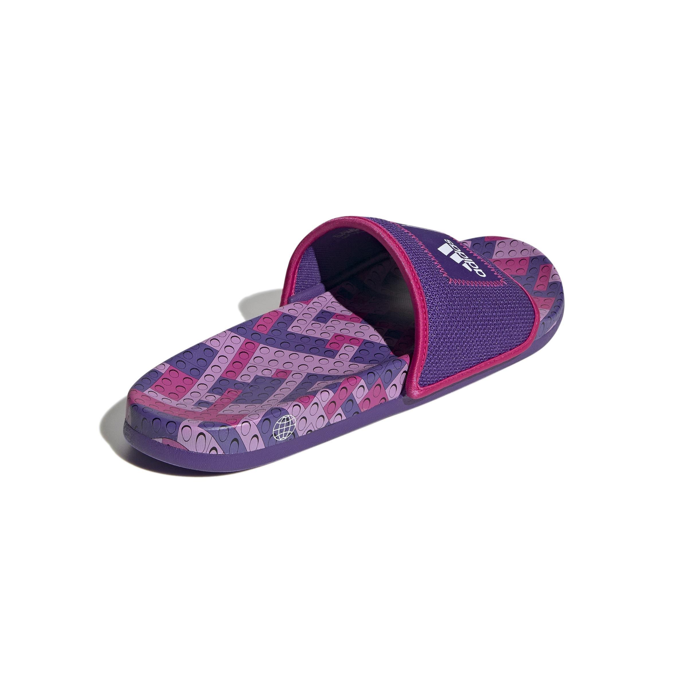 Unisex Adilette Comfort X Lego Slides, Purple, A901_ONE, large image number 4