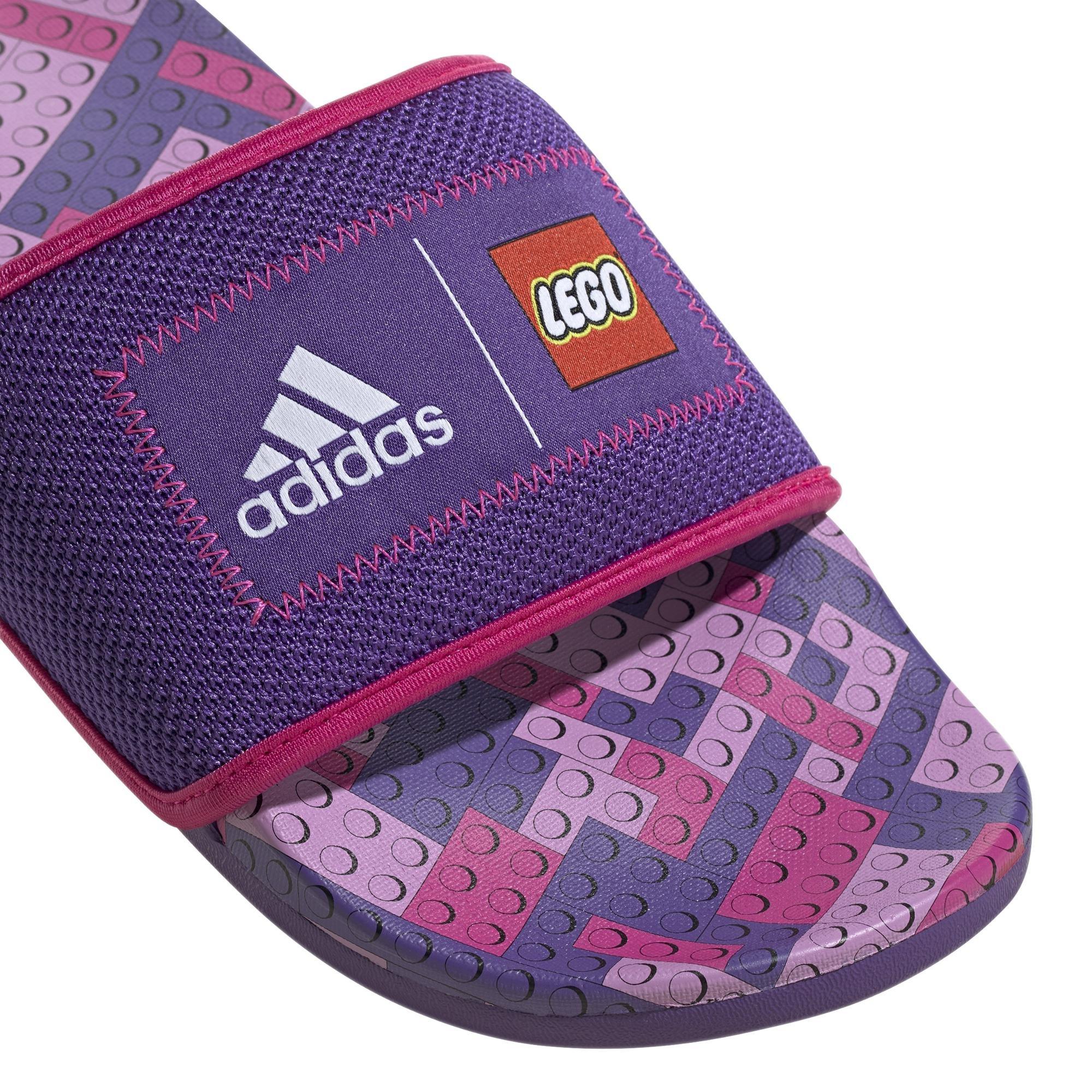 Unisex Adilette Comfort X Lego Slides, Purple, A901_ONE, large image number 6