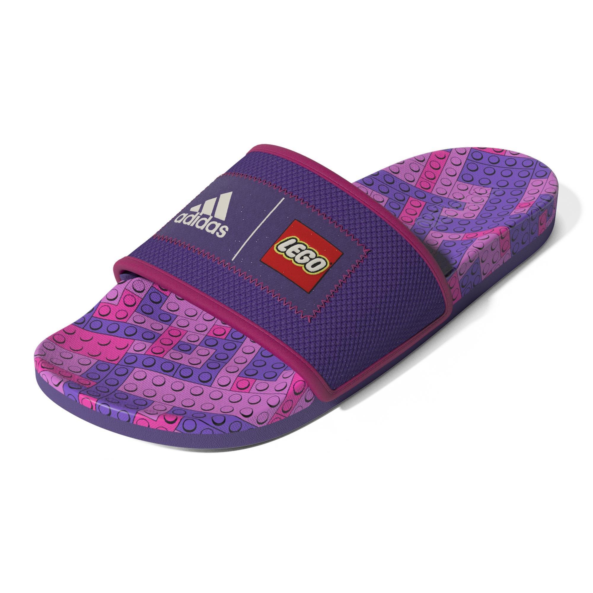 Unisex Adilette Comfort X Lego Slides, Purple, A901_ONE, large image number 11