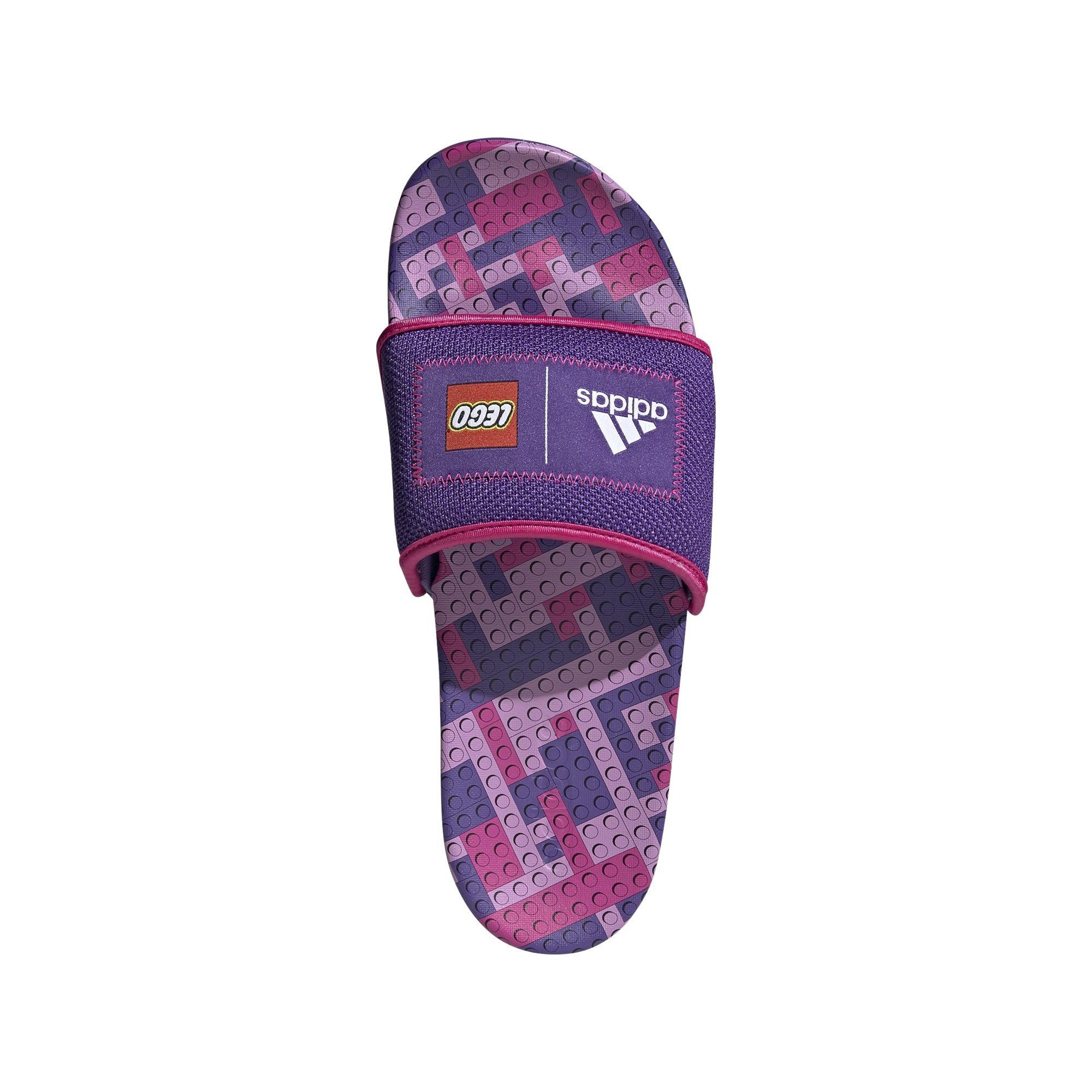 Unisex Adilette Comfort X Lego Slides, Purple, A901_ONE, large image number 32