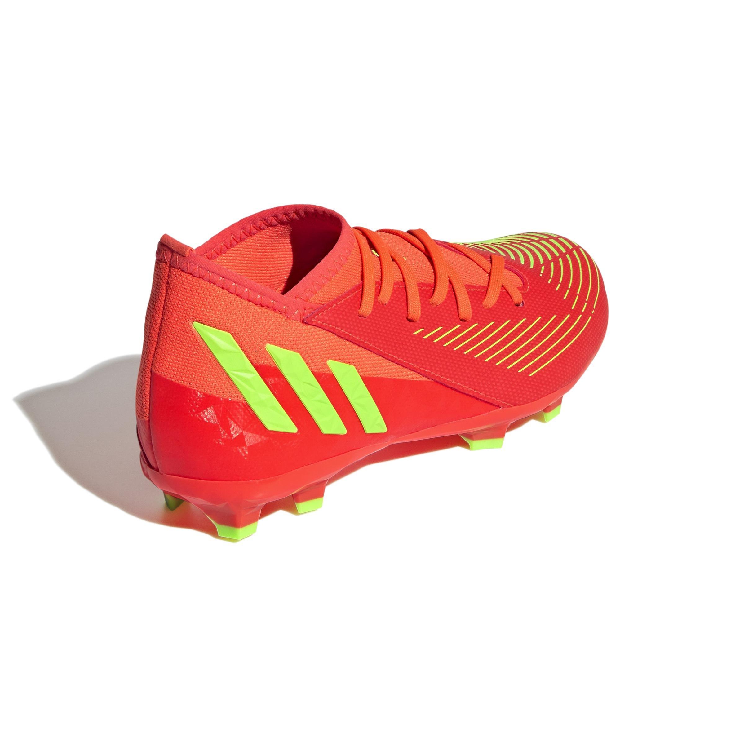 Unisex Kids Predator Edge.3 Firm Ground Boots, Red, A901_ONE, large image number 2