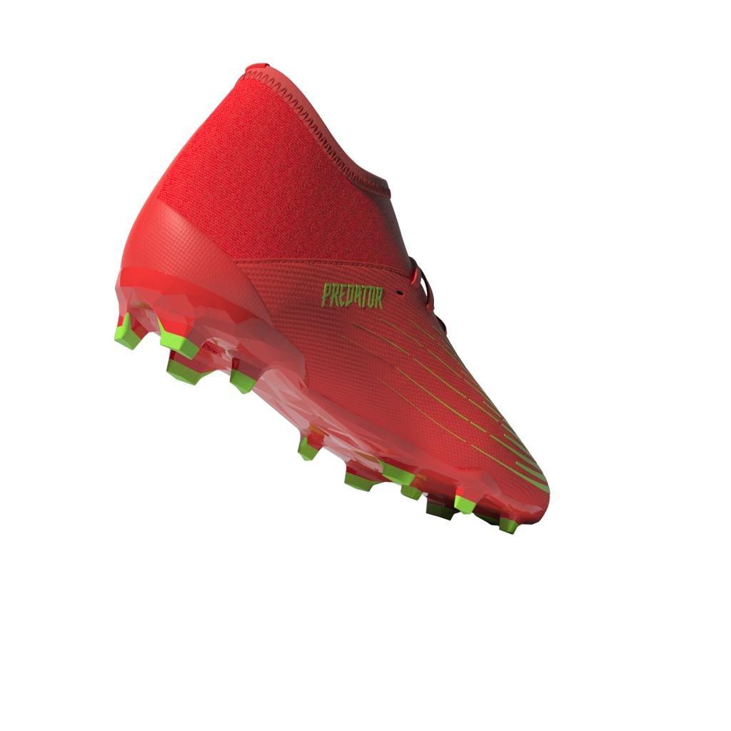 Unisex Kids Predator Edge.3 Firm Ground Boots, Red, A901_ONE, large image number 5