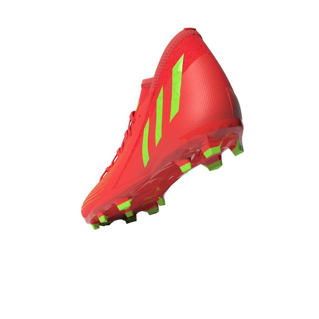 Unisex Kids Predator Edge.3 Firm Ground Boots, Red, A901_ONE, large image number 9