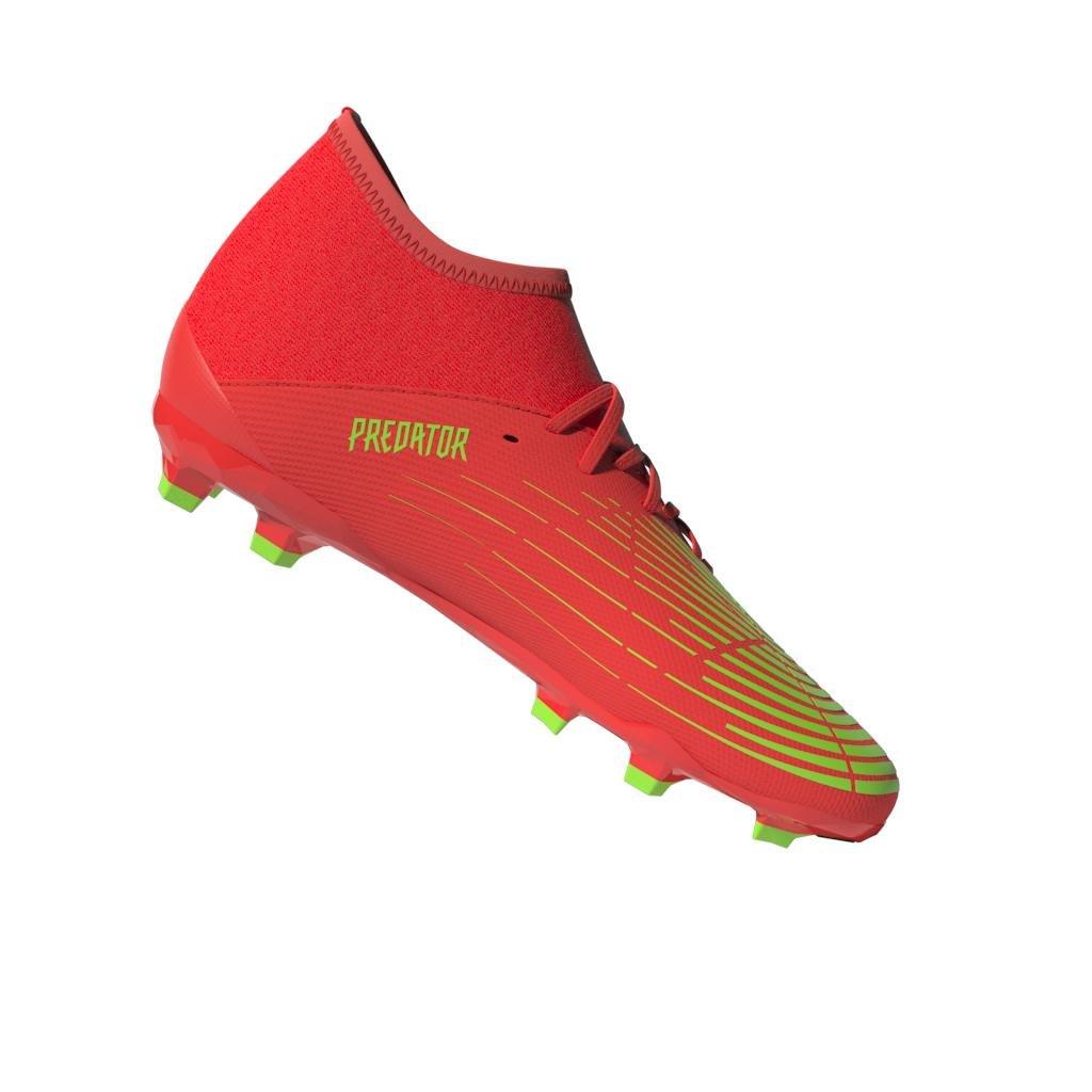 Unisex Kids Predator Edge.3 Firm Ground Boots, Red, A901_ONE, large image number 10