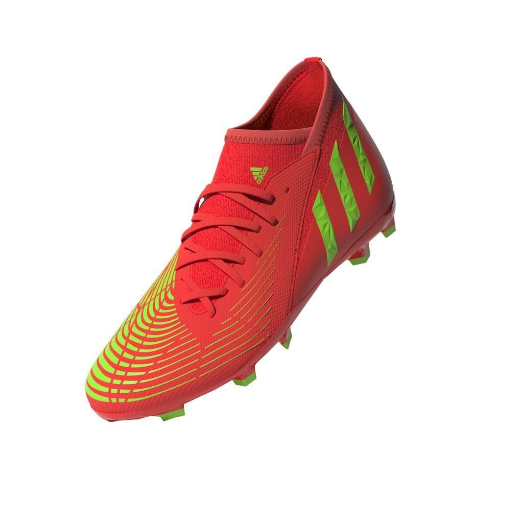 Unisex Kids Predator Edge.3 Firm Ground Boots, Red, A901_ONE, large image number 11