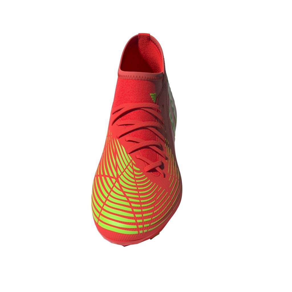 Unisex Kids Predator Edge.3 Firm Ground Boots, Red, A901_ONE, large image number 13