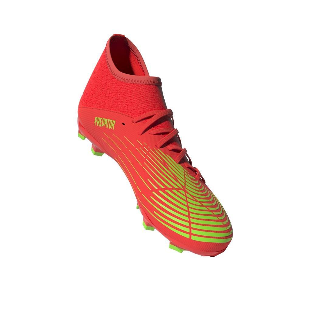 Unisex Kids Predator Edge.3 Firm Ground Boots, Red, A901_ONE, large image number 15
