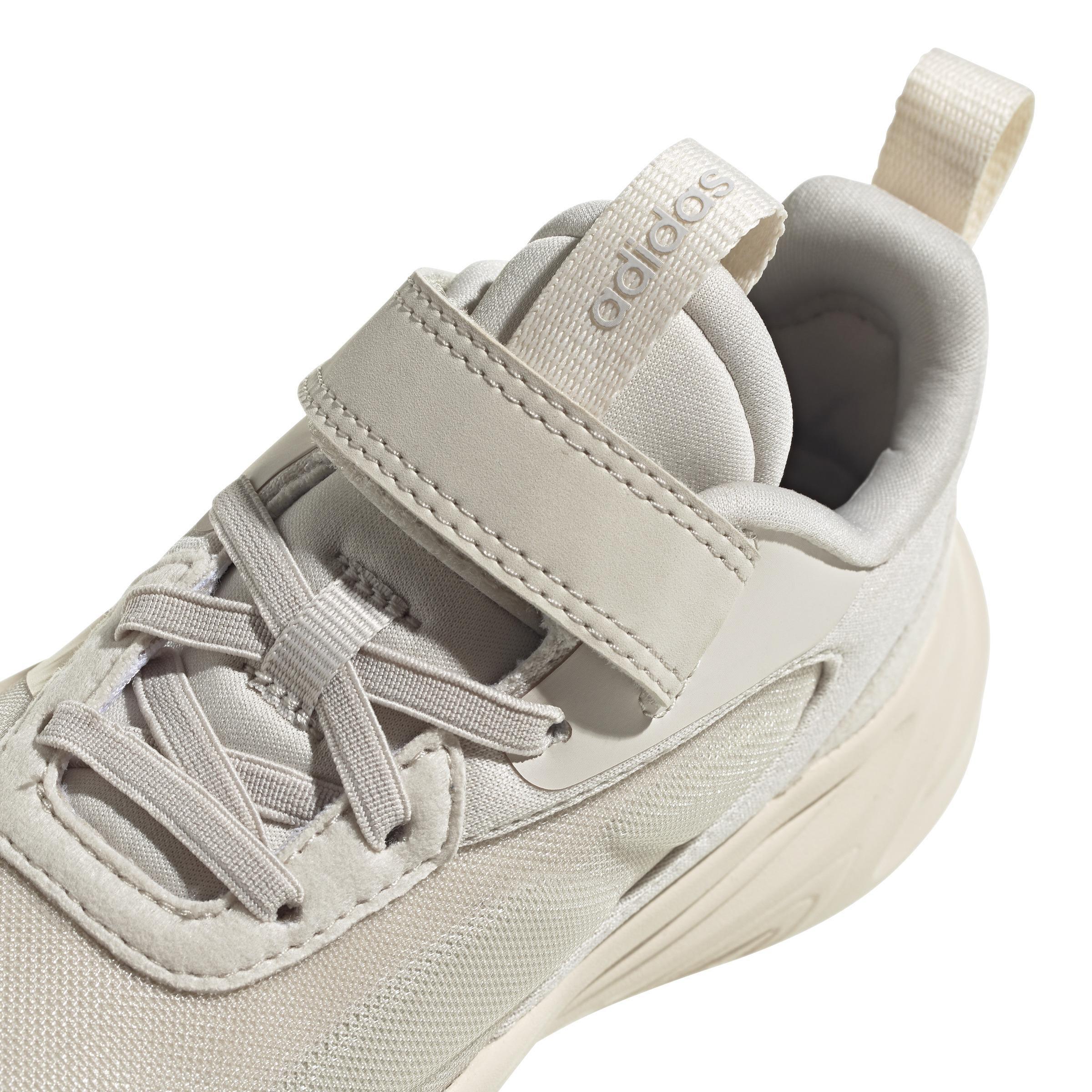 Unisex Kids Ozelle Running Lifestyle Elastic Lace With Top Strap Shoes, Beige, A901_ONE, large image number 3