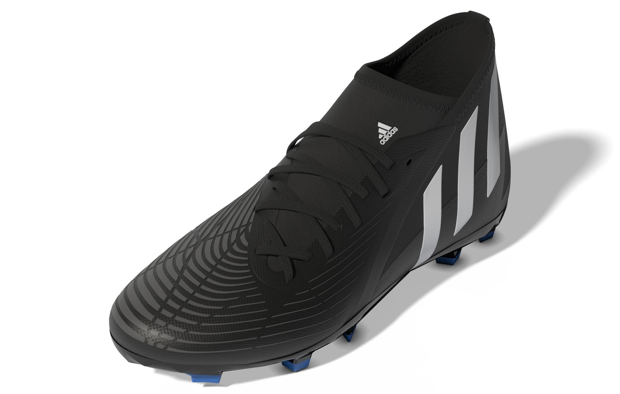 Unisex Kids Predator Edge.3 Firm Ground Boots, Black, A901_ONE, large image number 8