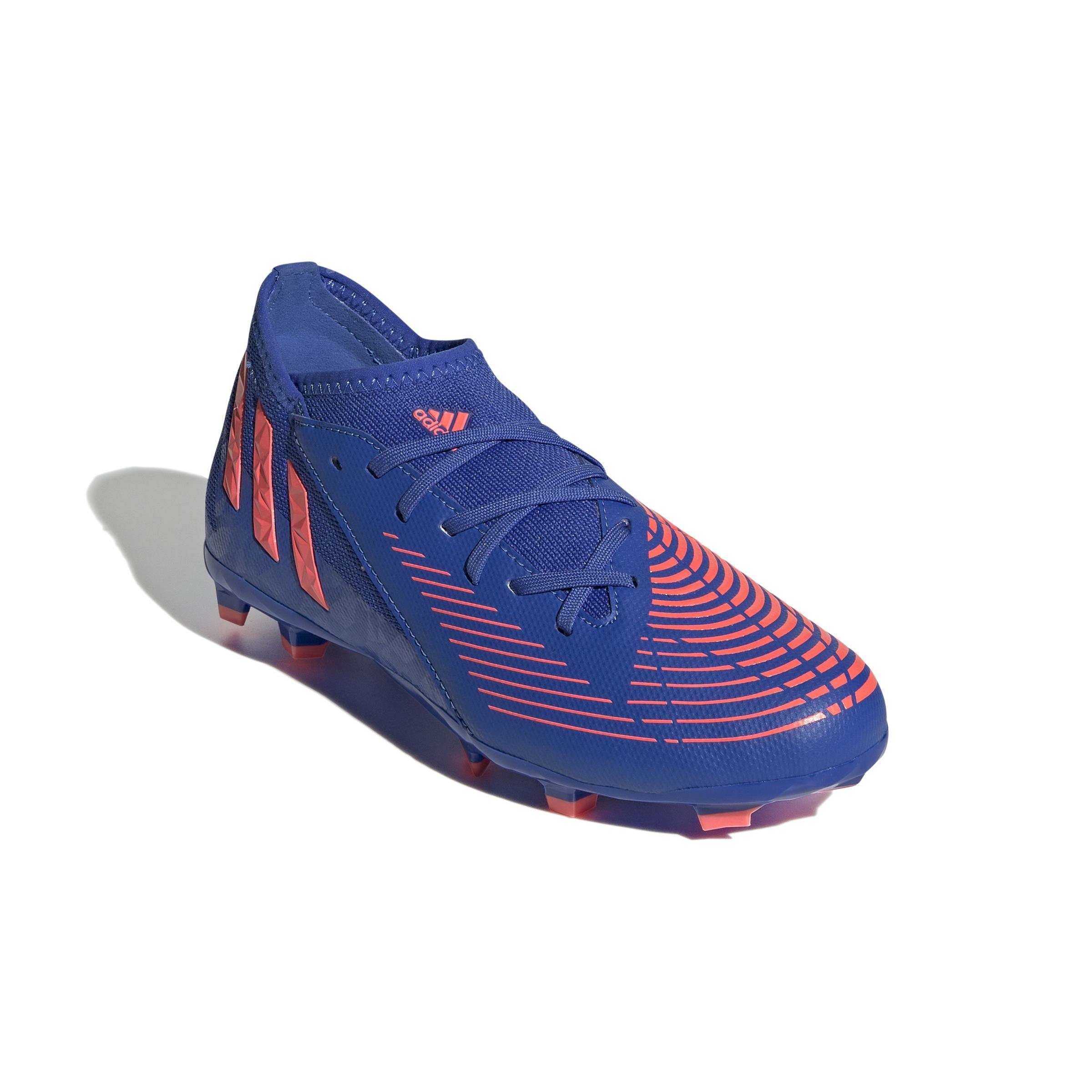 Unisex Kids Predator Edge.3 Firm Ground Boots, Blue, A901_ONE, large image number 0