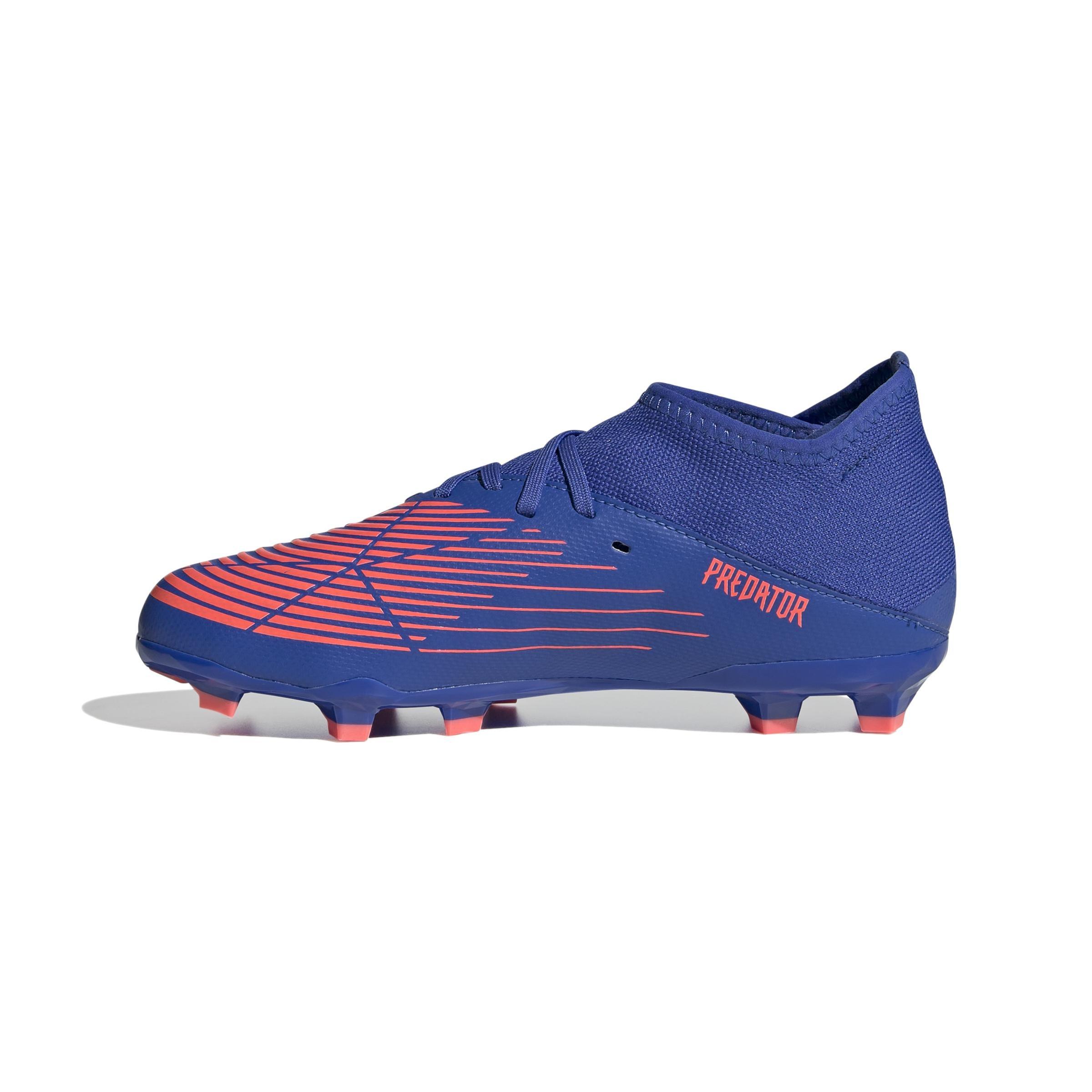 Unisex Kids Predator Edge.3 Firm Ground Boots, Blue, A901_ONE, large image number 11