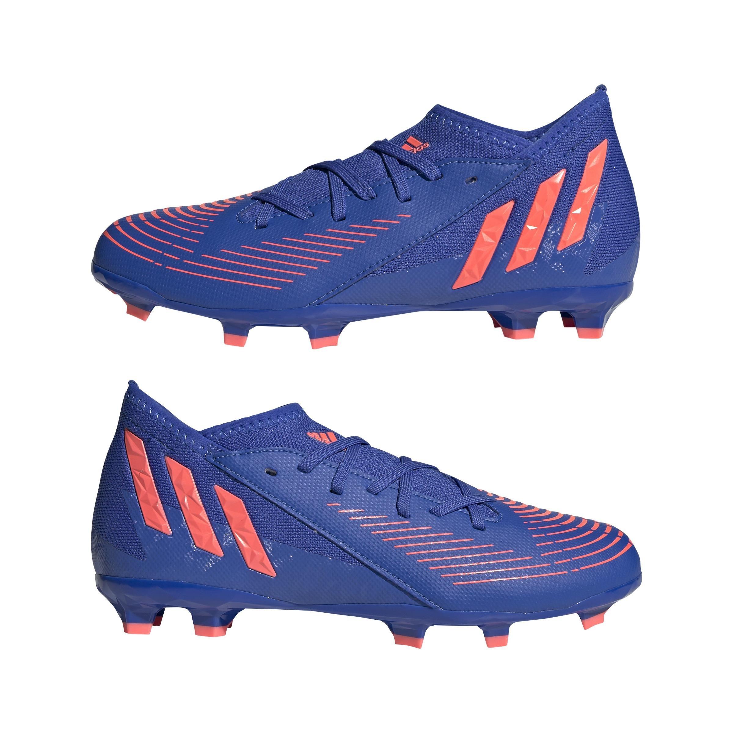 Unisex Kids Predator Edge.3 Firm Ground Boots, Blue, A901_ONE, large image number 13