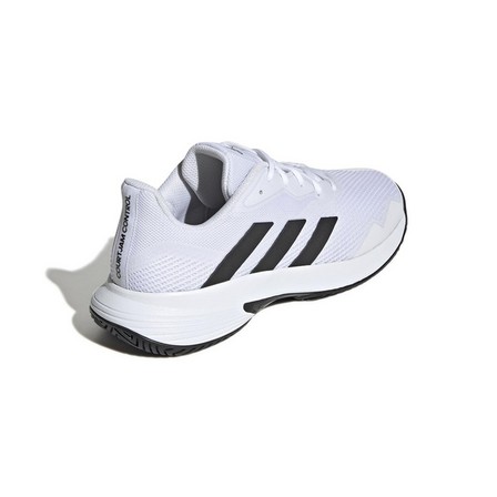 Mens Courtjam Control Tennis Shoes, White, A901_ONE, large image number 2