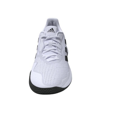 Mens Courtjam Control Tennis Shoes, White, A901_ONE, large image number 8