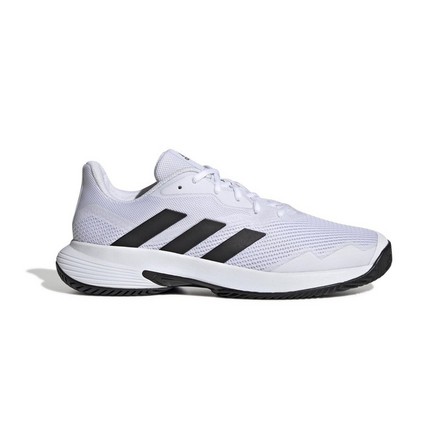Mens Courtjam Control Tennis Shoes, White, A901_ONE, large image number 11