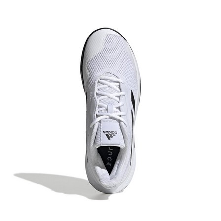 Mens Courtjam Control Tennis Shoes, White, A901_ONE, large image number 13