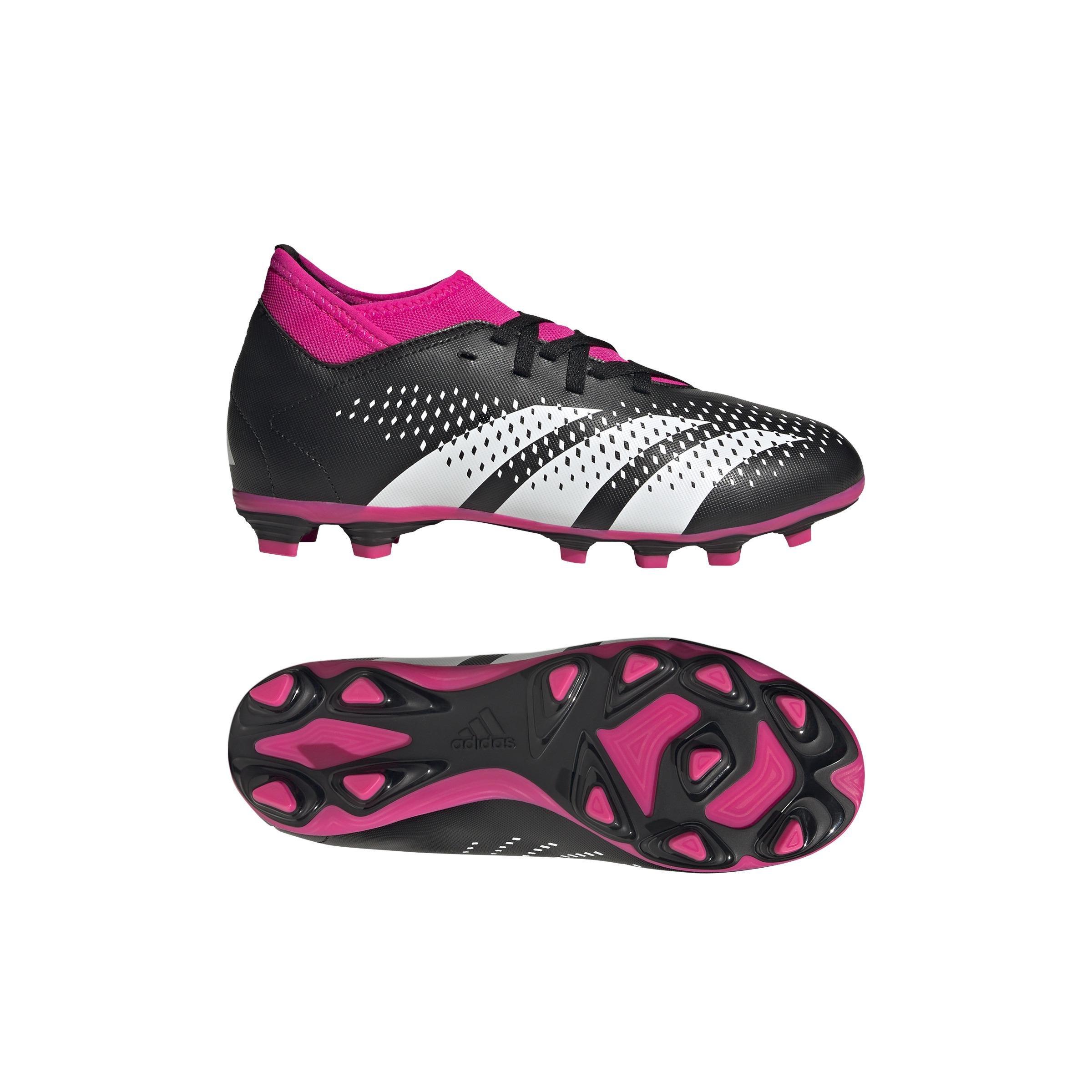 Unisex Kids Predator Accuracy.4 Sock Flexible Ground Boots, Black, , large image number 7